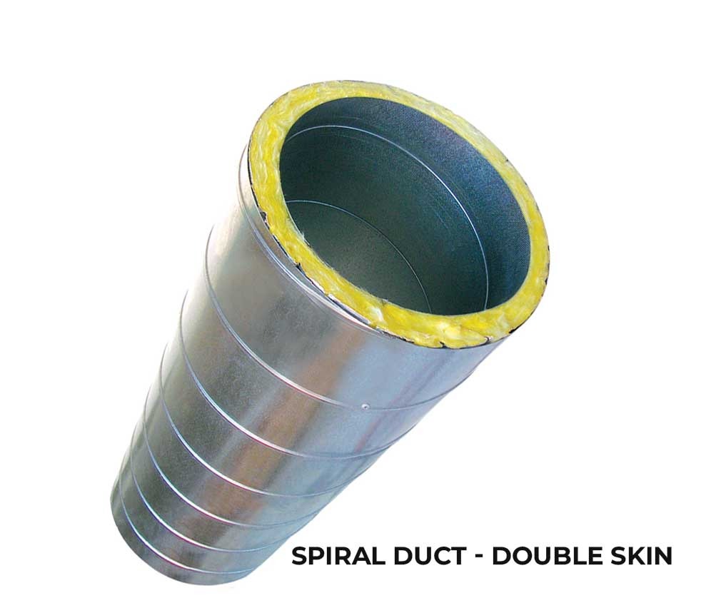 Double Wall Spiral Flat Oval Air Duct Manufacturer in Chennai Tamilnadu India