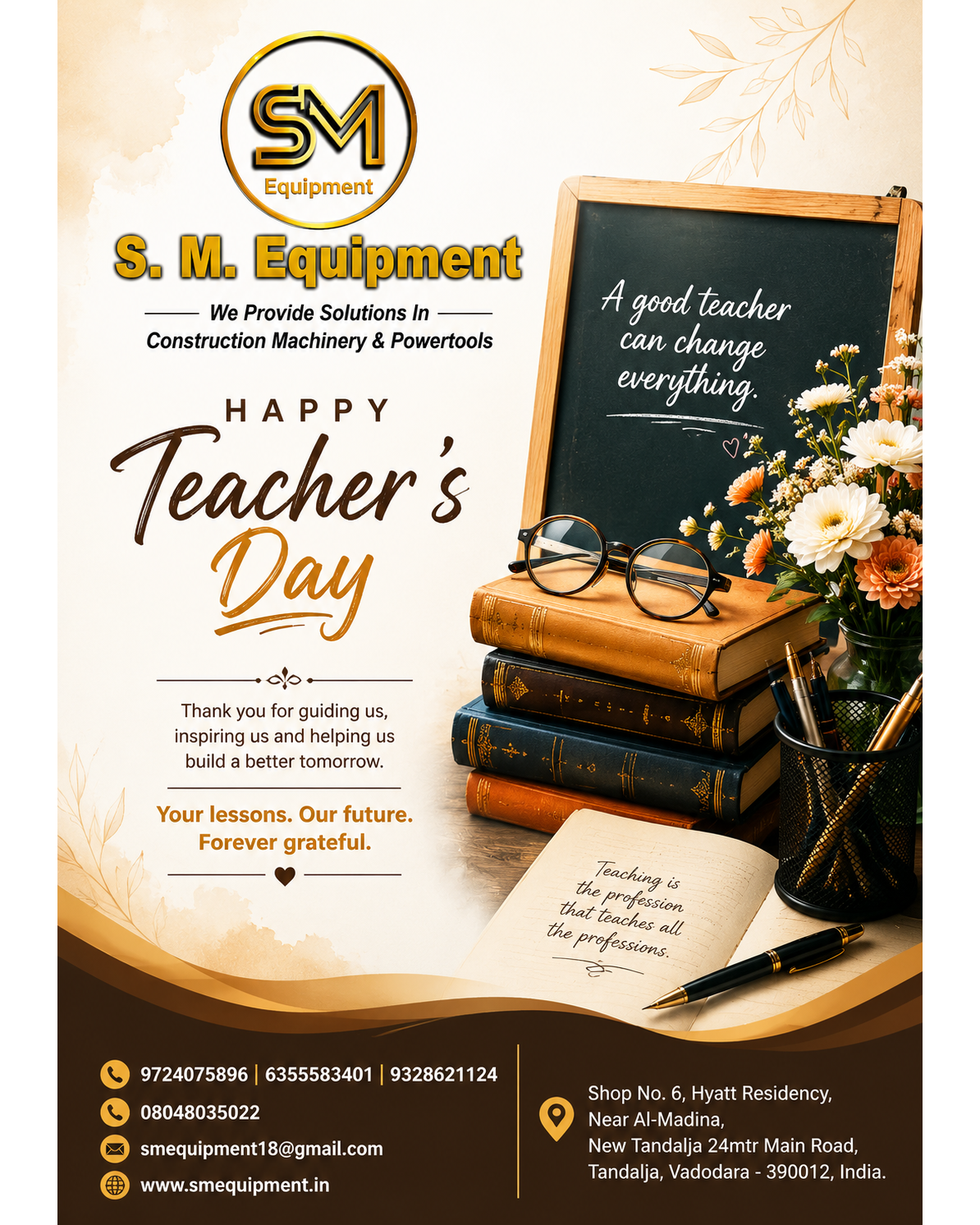 Happy Teacher’s Day | S. M. Equipment