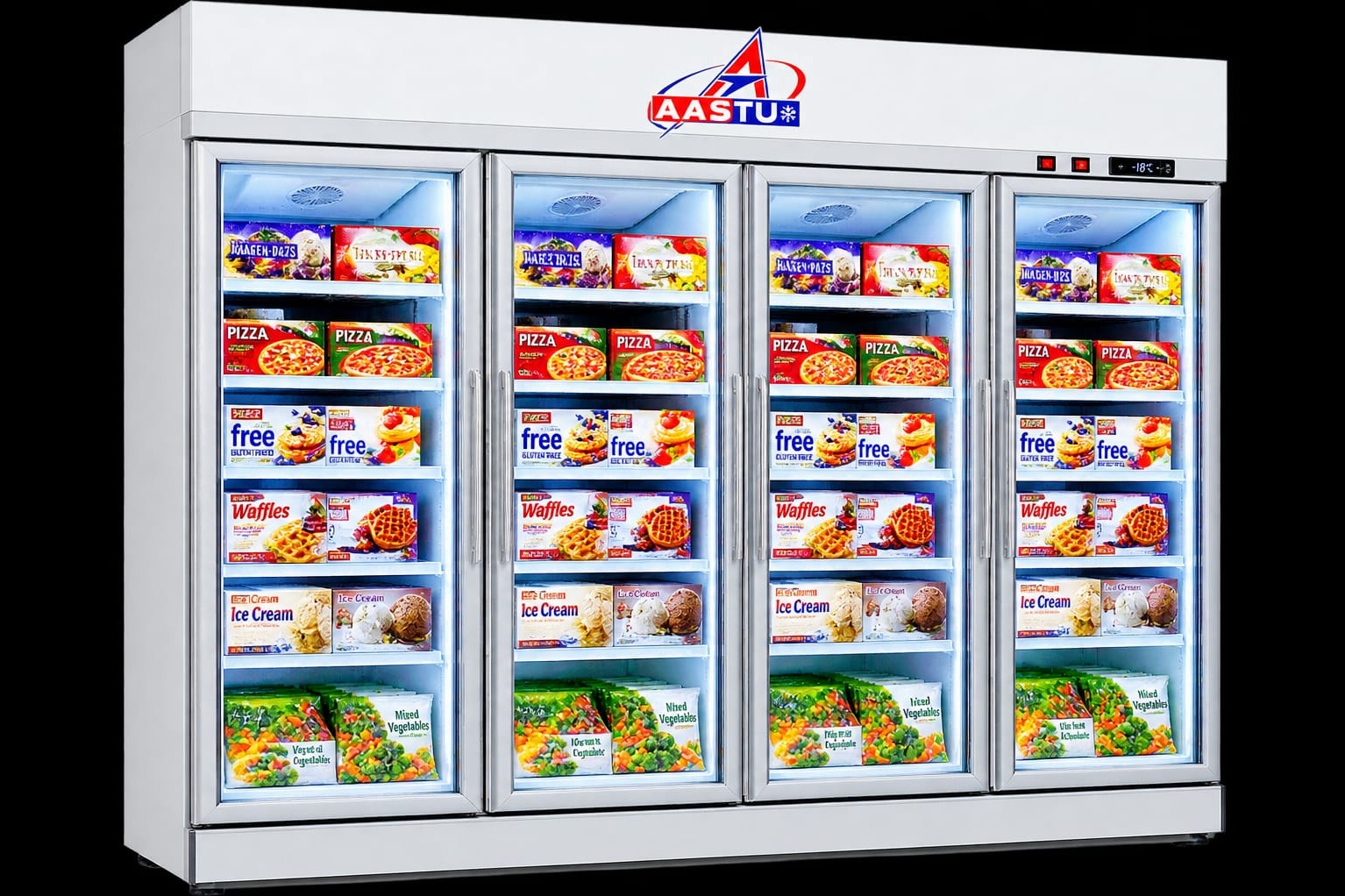Supermarket 2400L 4 door visicooler in Haryana best quality
