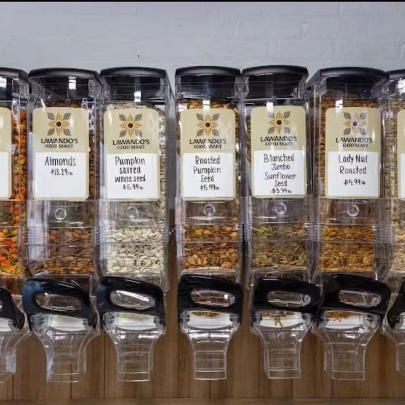 Supermarket Gravity Wall Mounted Cereal Dispenser In Mumbai