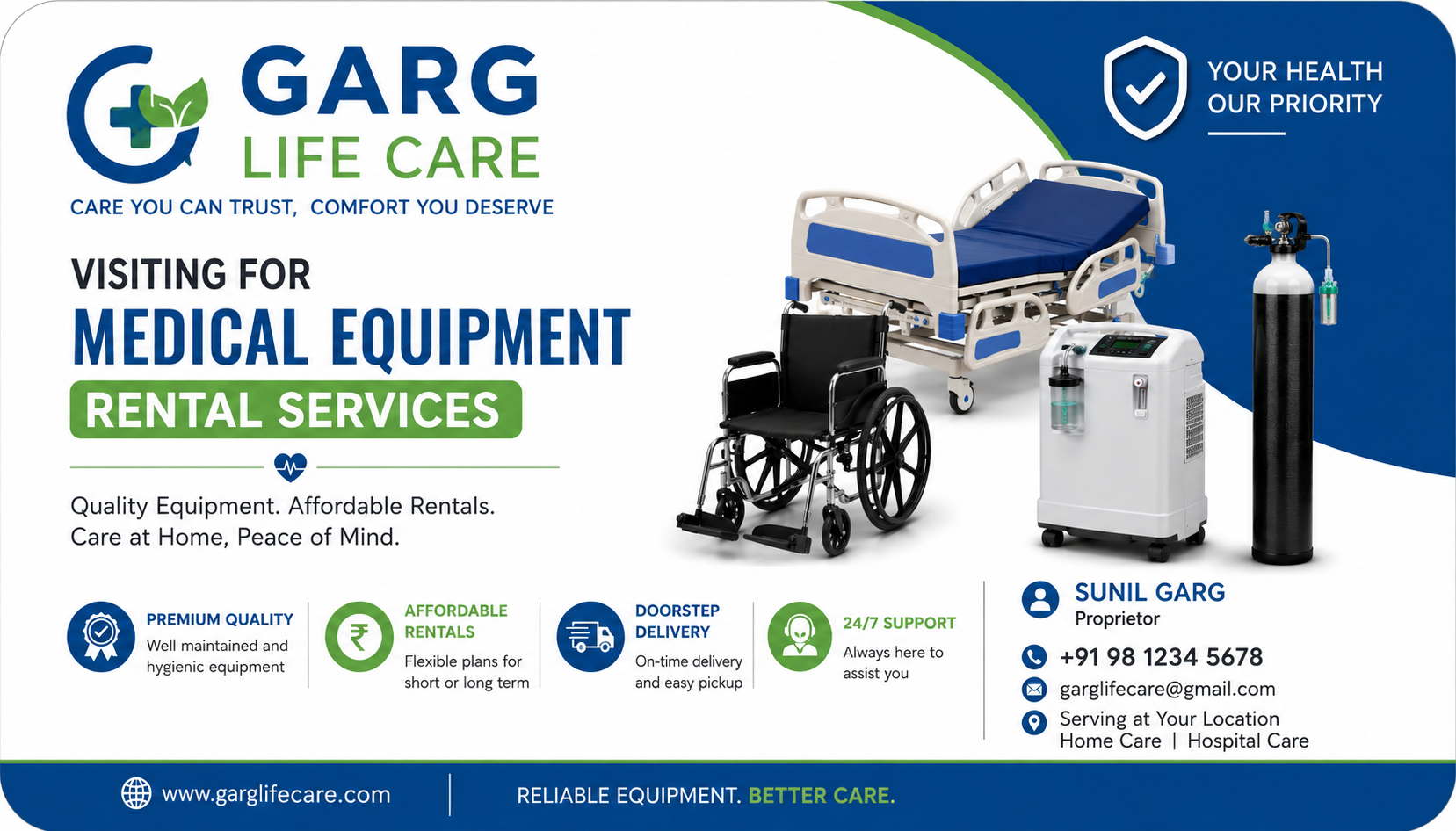 MEDICAL EQUIPMENT β GARG LIFE CARE