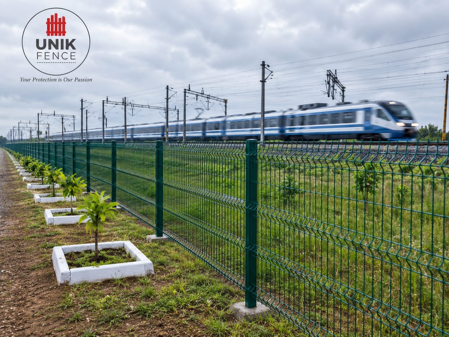 UNIK Modular Fence for Railway Track Security