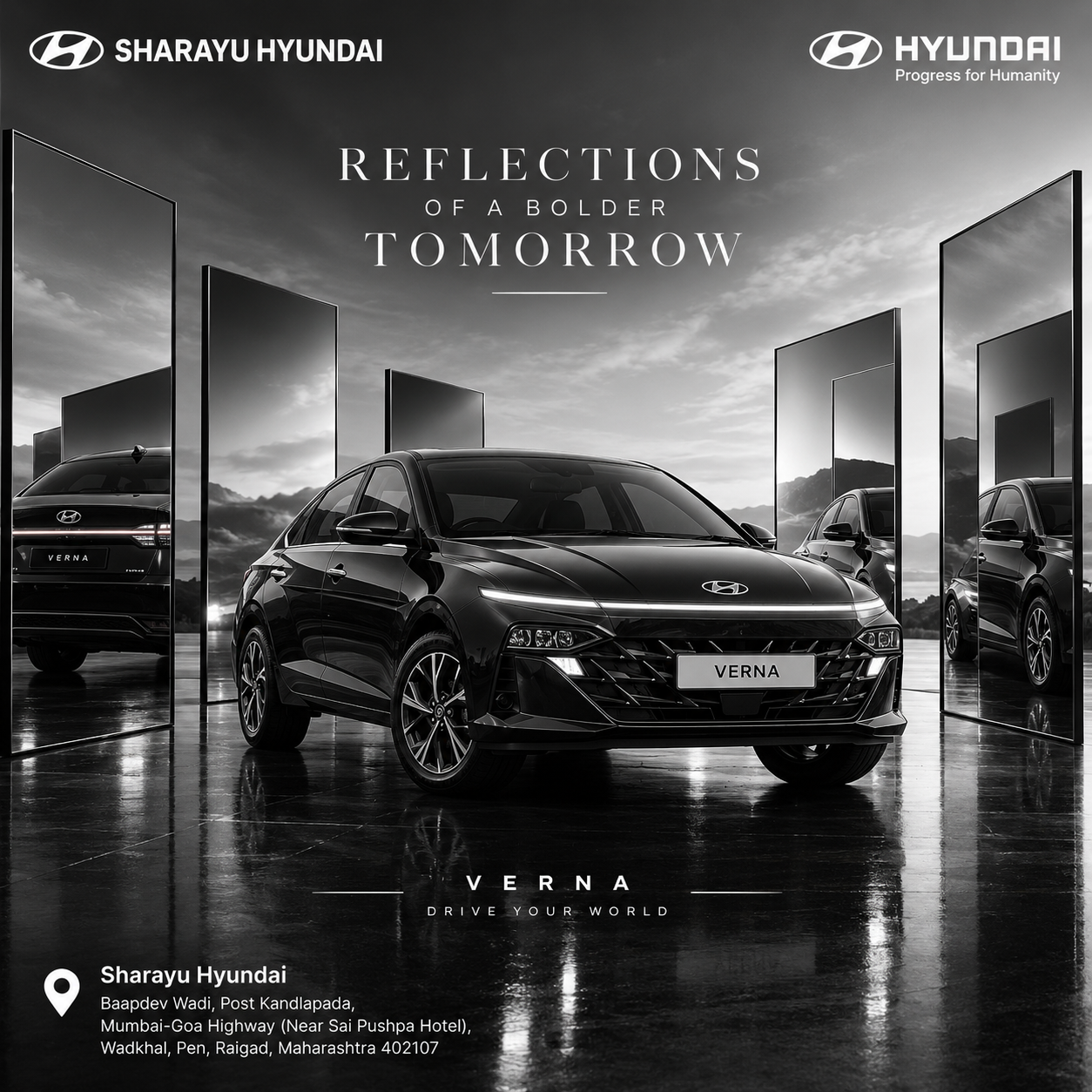 Hyundai Verna Price in Pen, Raigad & Near Mumbai-Goa Highway|Offers, Finance & Test Drive at Sharayu