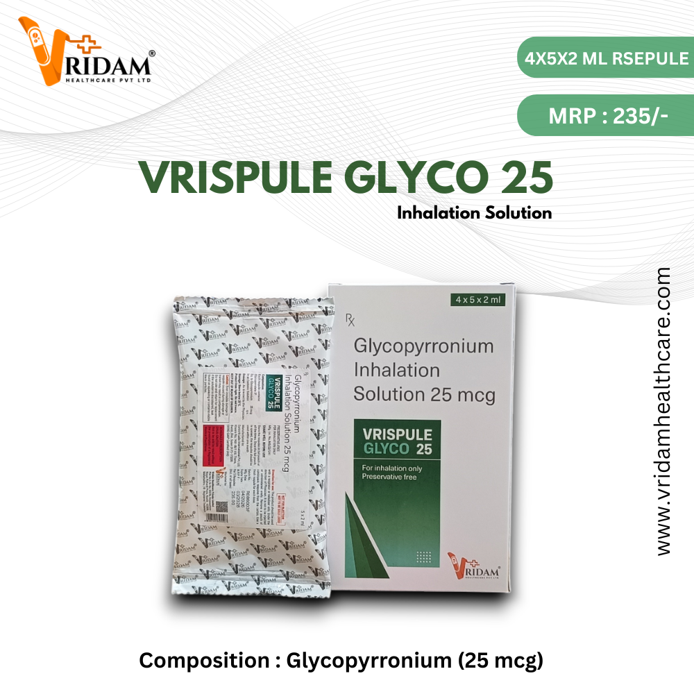 Check out our Product Range : VRISPULE GLYCO 25 Inhalation Suspension