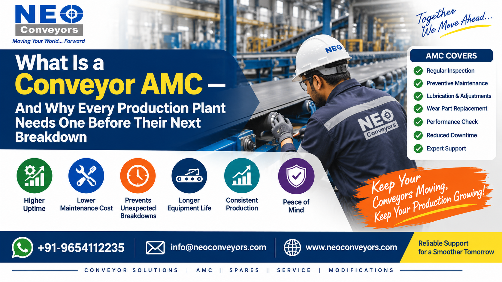 What Is a Conveyor AMC — And Why Every Production Plant Needs One Before Their Next Breakdown