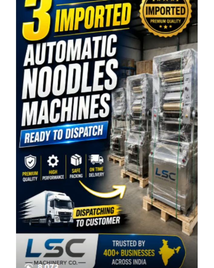 Automatic Noodle Machine Manufactuer In Delhi NCR