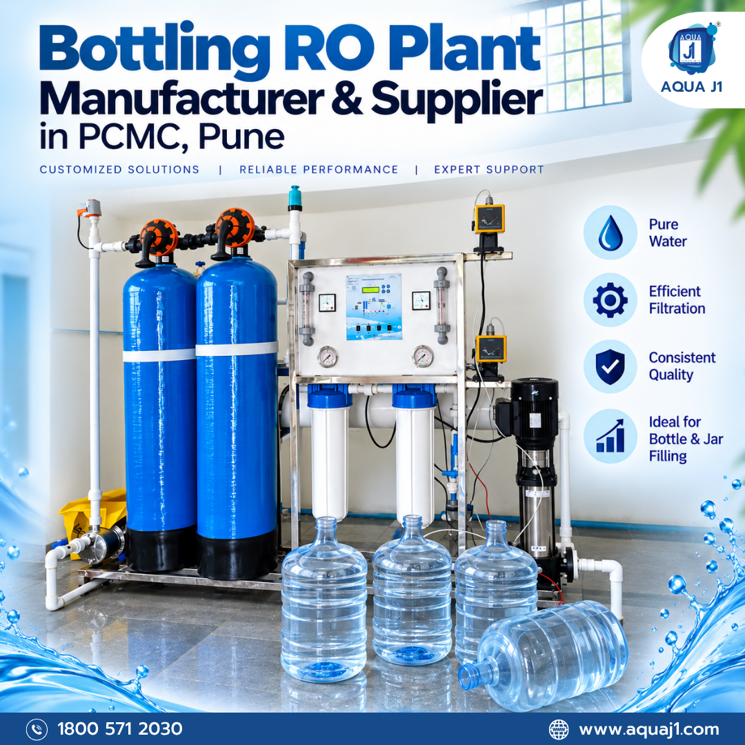 Bottling RO Plant Manufacturer & Supplier in PCMC, Pune | Aqua J1 Technologies