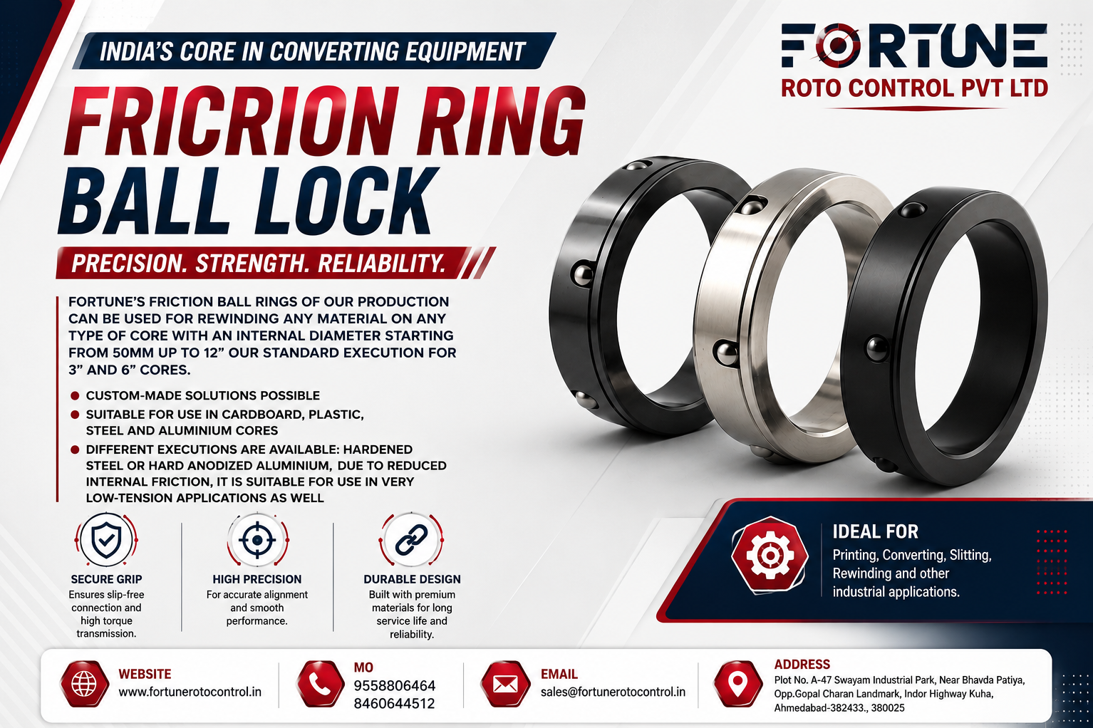 Friction Ring Ball Lock Shaft