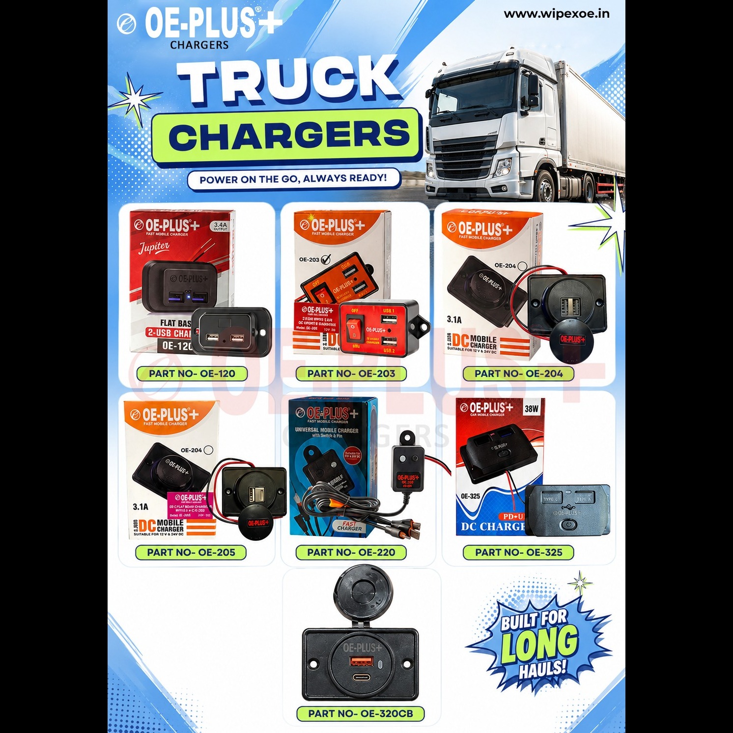 Truck USB Charger Manufacturers in Delhi | Wipex Industries
