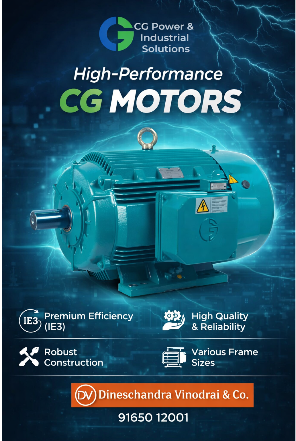 Buy Crompton Greaves (CG) Motor 1 HP to 100 HP | Vinodrai & Sons