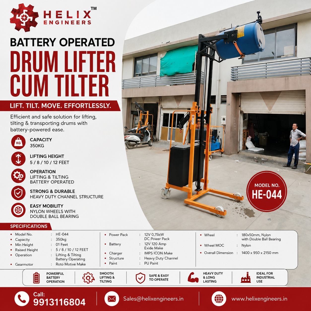 Electric Drum Lifter Manufacturer