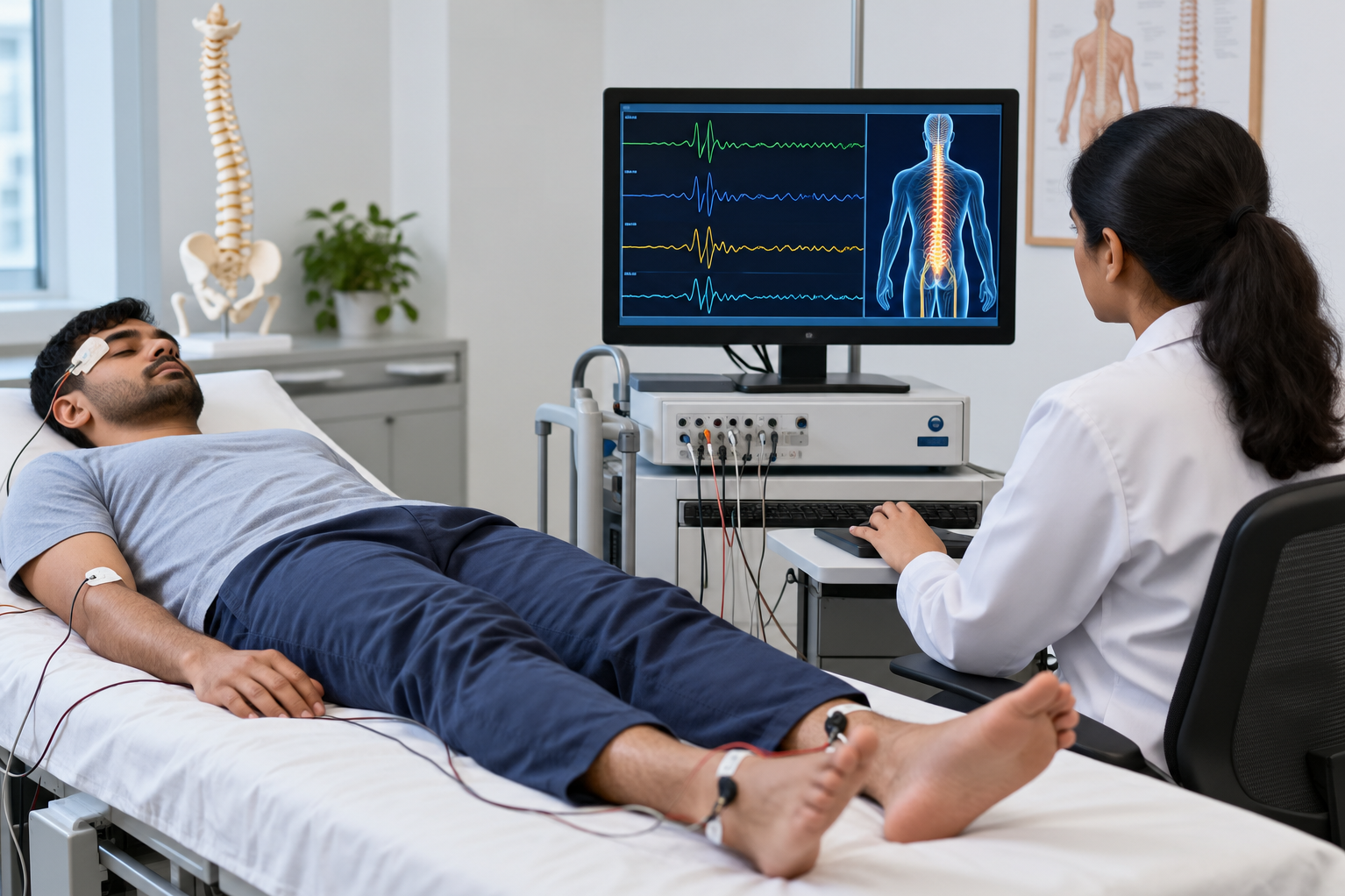 SSEP Test for Selected Sensory Pathway and Spinal Cord Assessment in Marol
