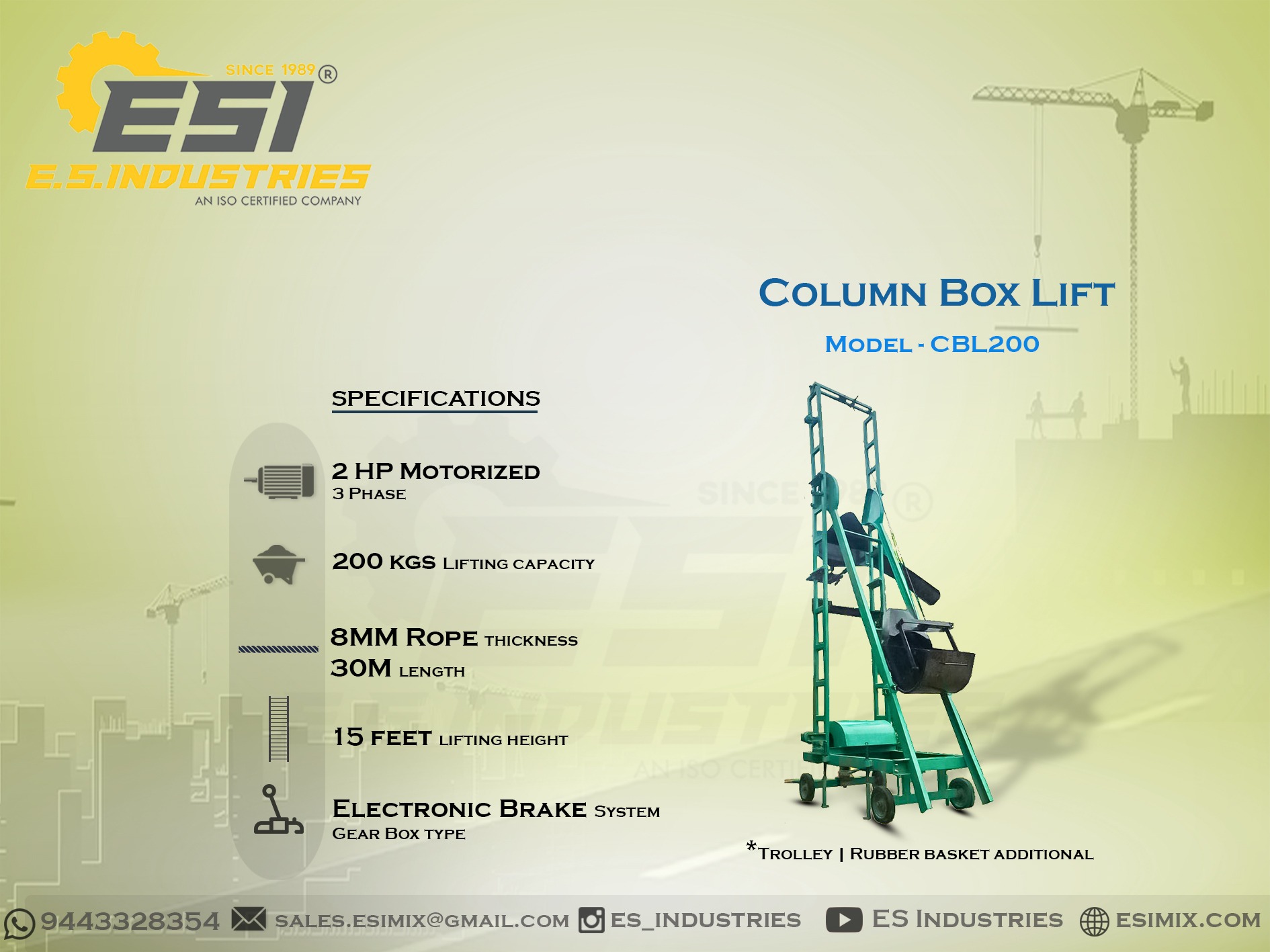 COLOUMN BOX LIFT IN NAMAKKAL