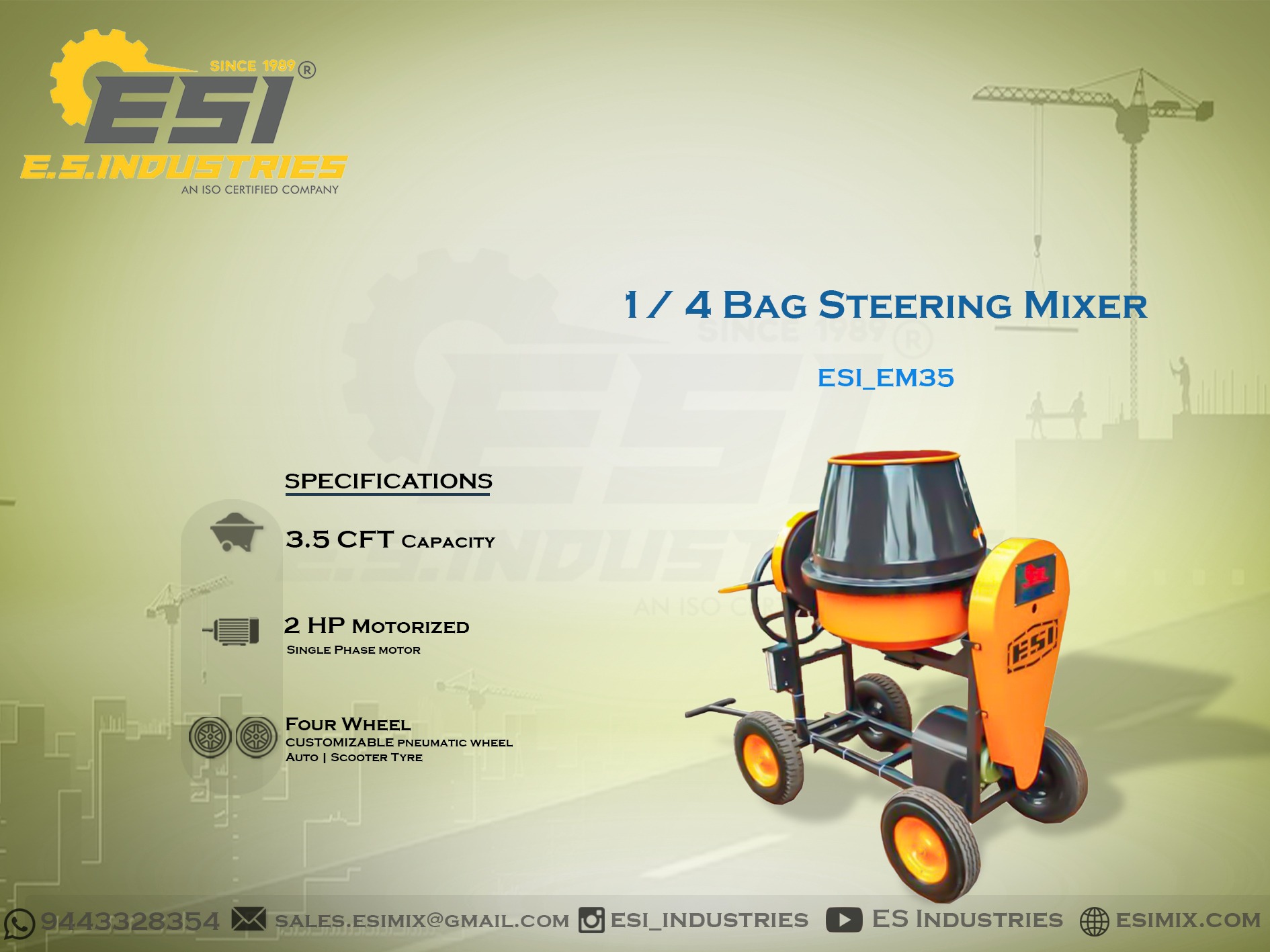 1/4 BAG STEERING MIXER IN TIRUPATHUR