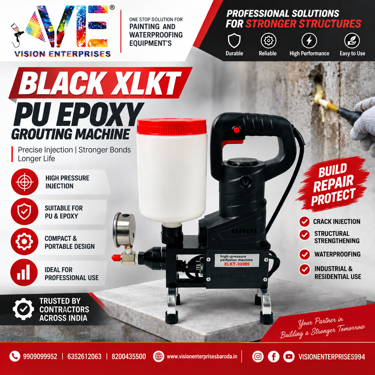 BLACK XLKT PU & EPOXY GROUTING MACHINE