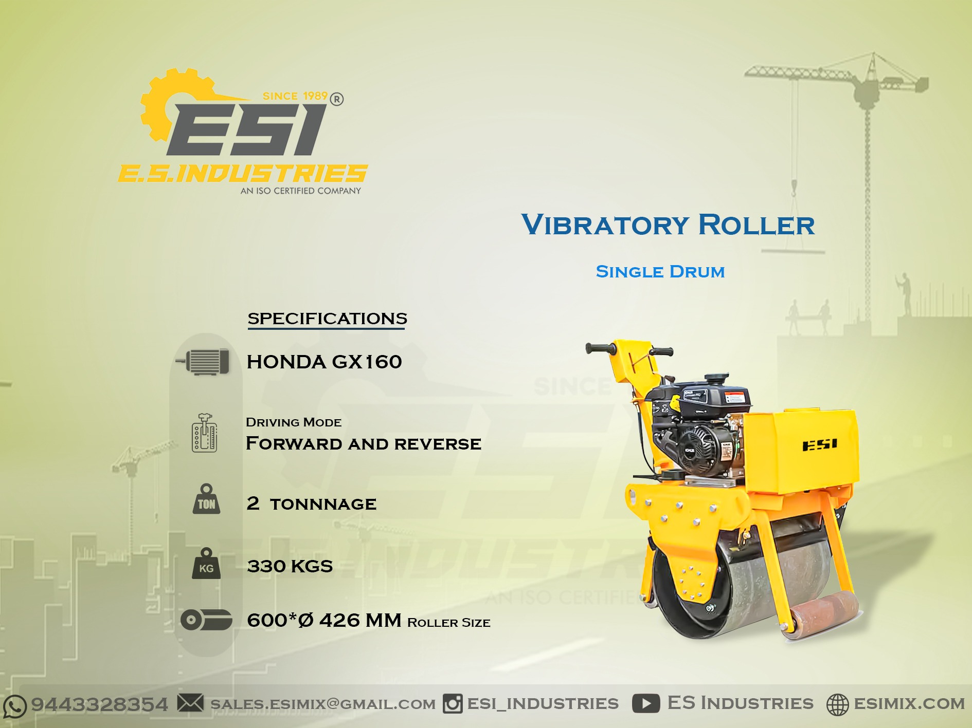 VIBRATORY ROLLER / SINGLE DRUM IN CHENGALPATTU