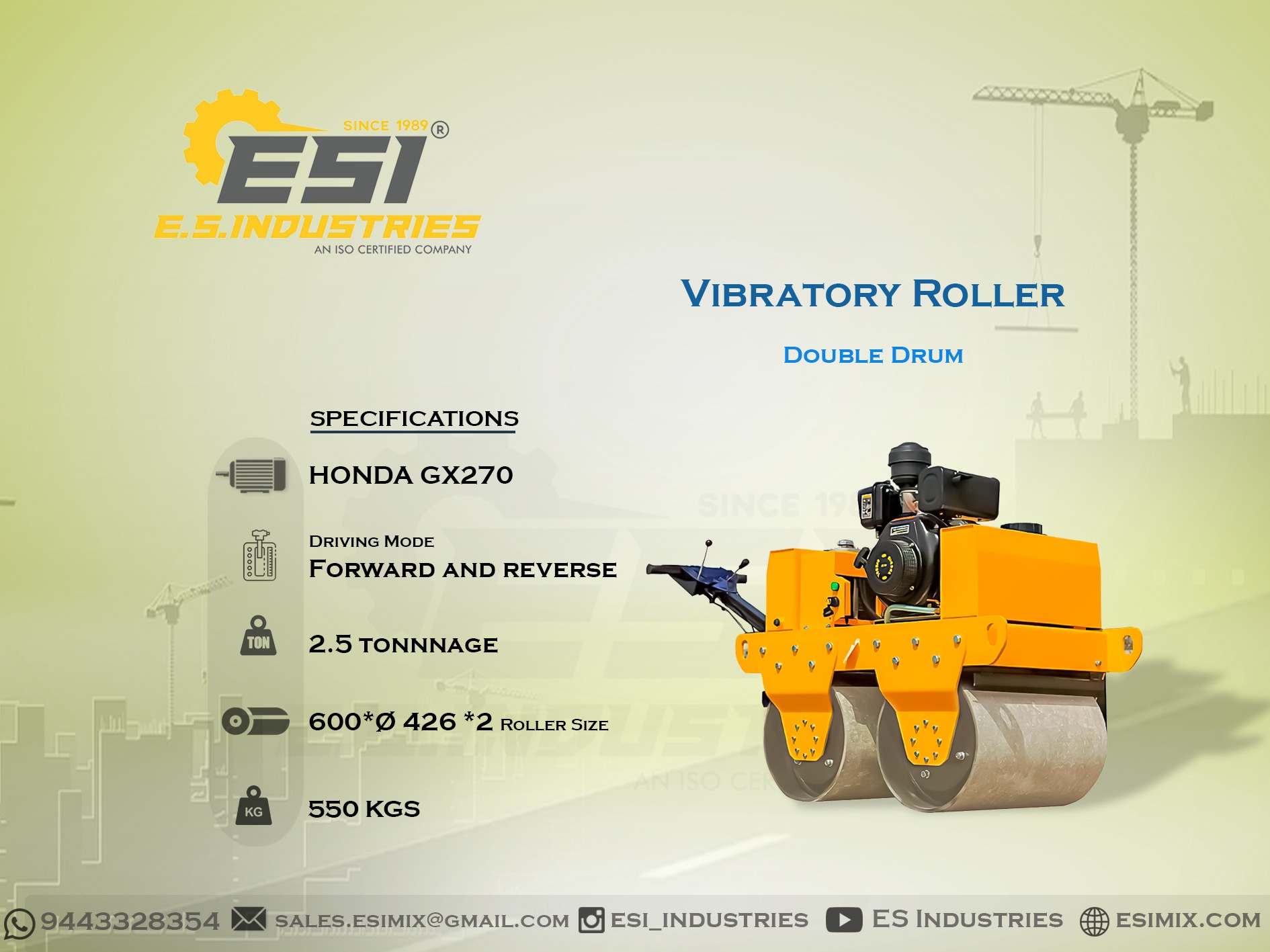 VIBRATORY ROLLER / DOUBLE DRUM IN COIMBATORE