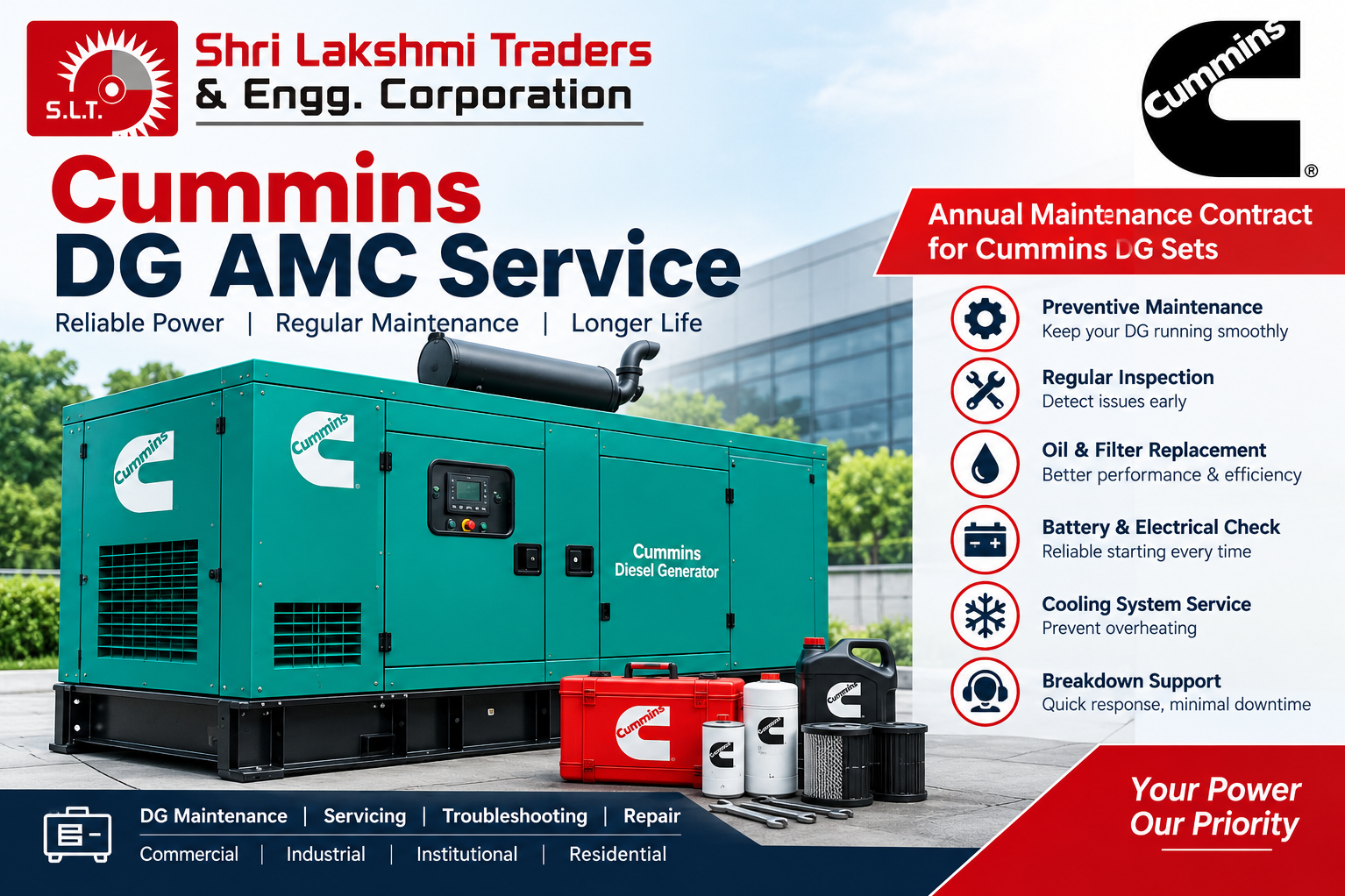 Generator AMC Service in Defence Colony