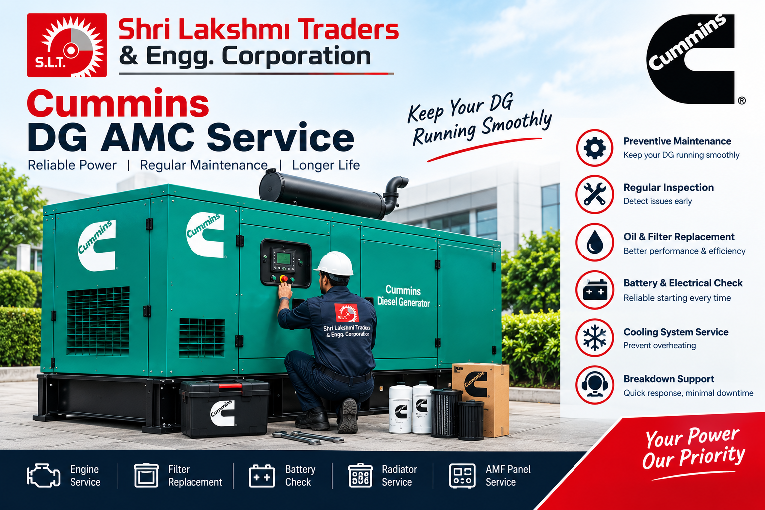 Preventive DG Maintenance in Defence Colony