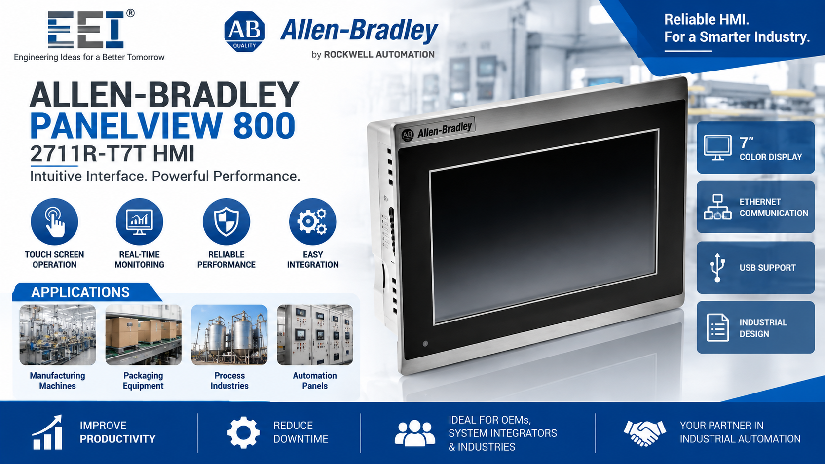 ALLEN BRADLEY 2711R-T7T HMI