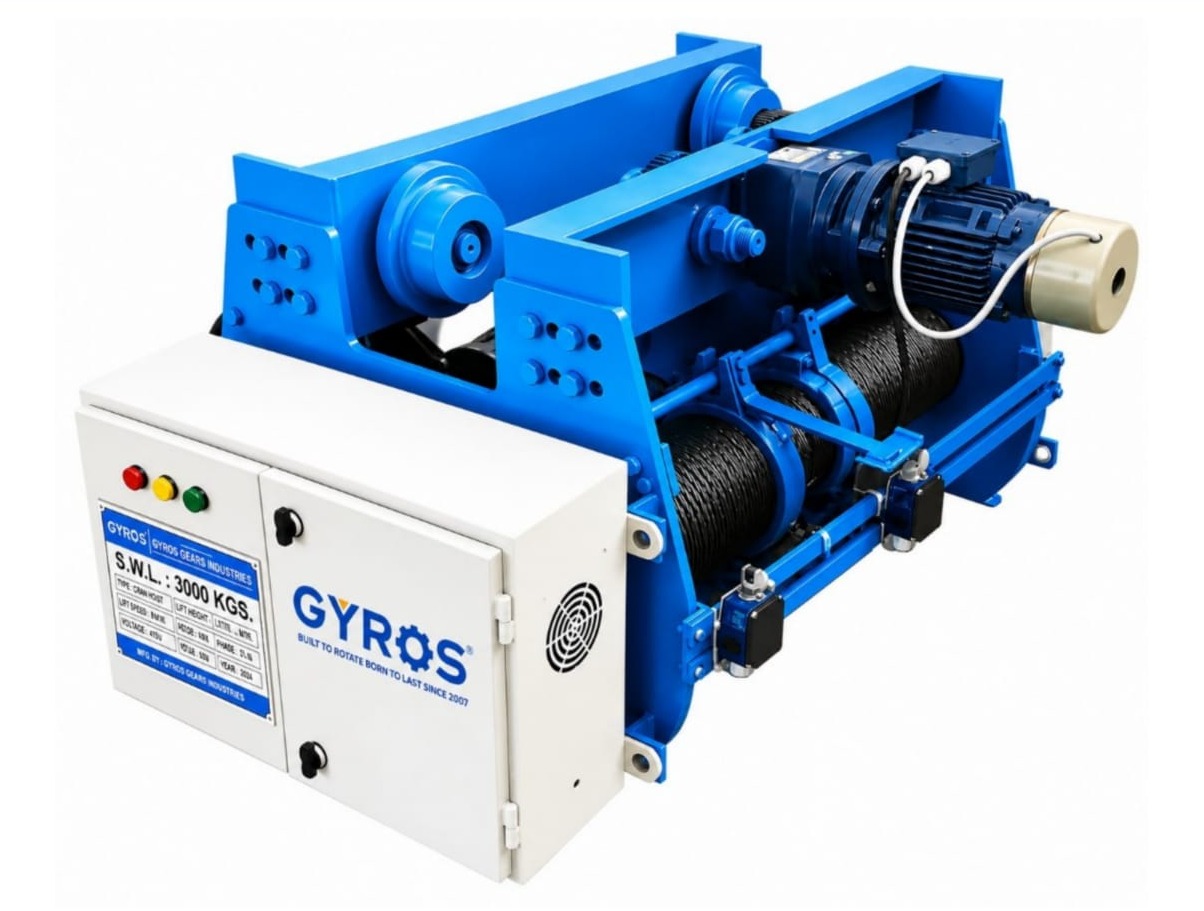 3-Ton Crane Hoist Gearbox Manufacturer in Gujarat