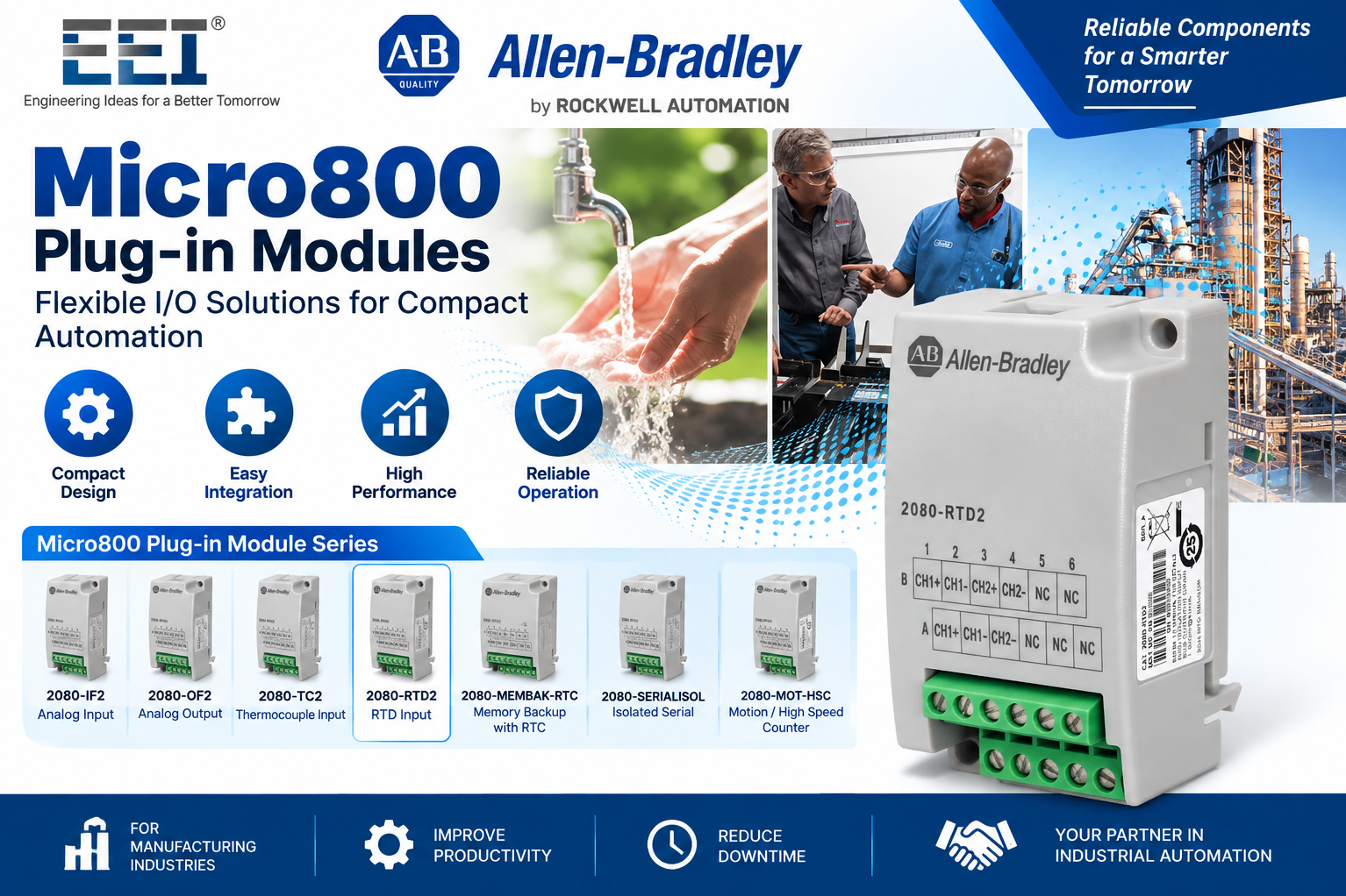 Allen-Bradle 2080-RTD2 Module