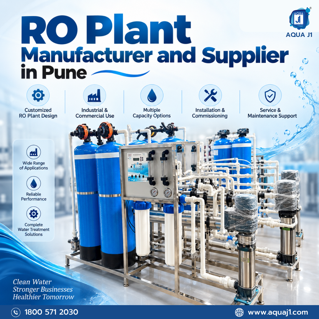 RO Plant Manufacturer and Supplier in Pune | Aqua J1 Technologies