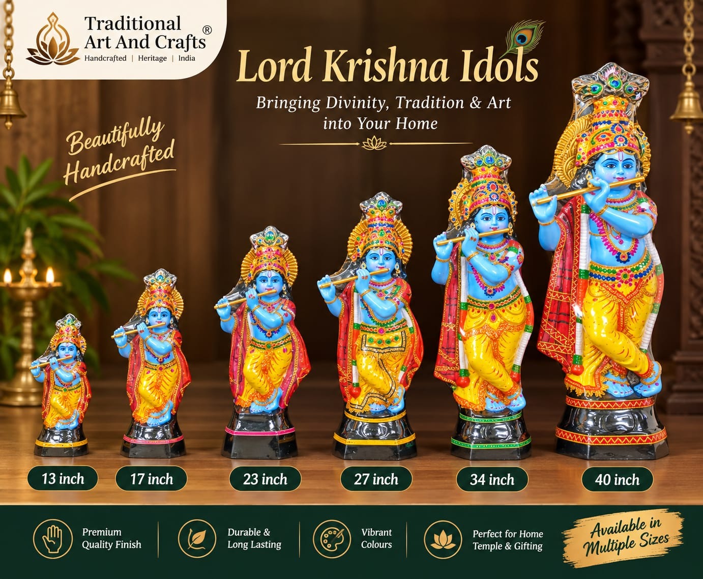π¦ **Lord Krishna Fibre Idols** π¦
Bring divine beauty to your home with our beautifully crafted Kri...