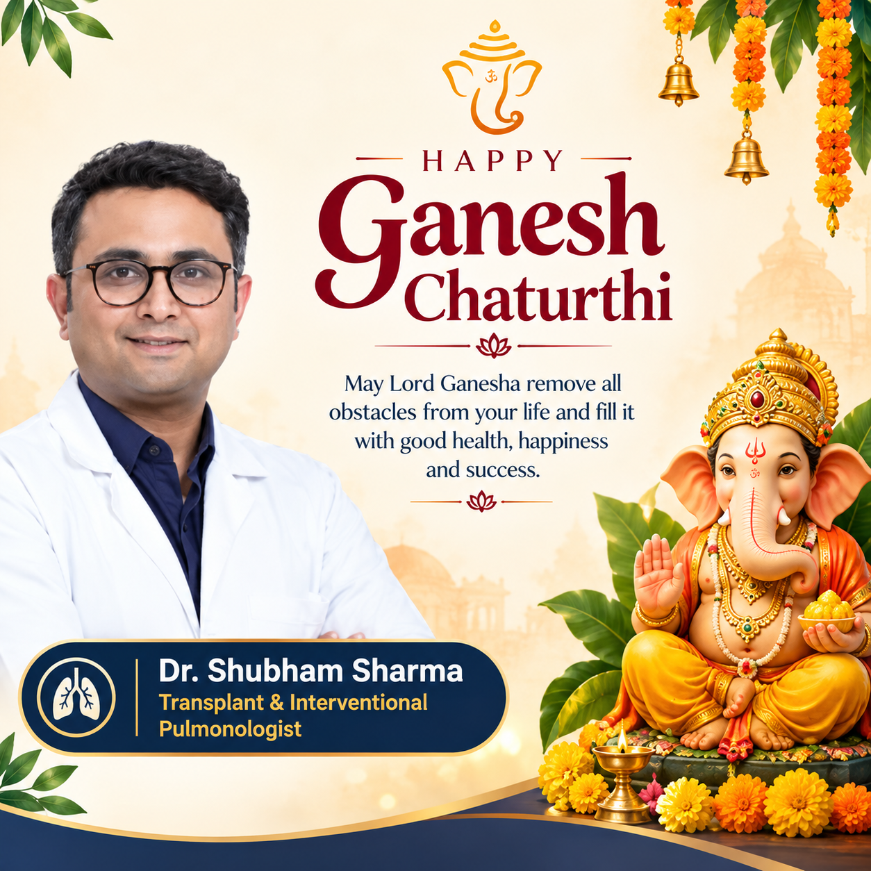 ✨ Wishing you and your loved ones a blessed, healthy, and joyful Ganesh Chaturthi! ✨