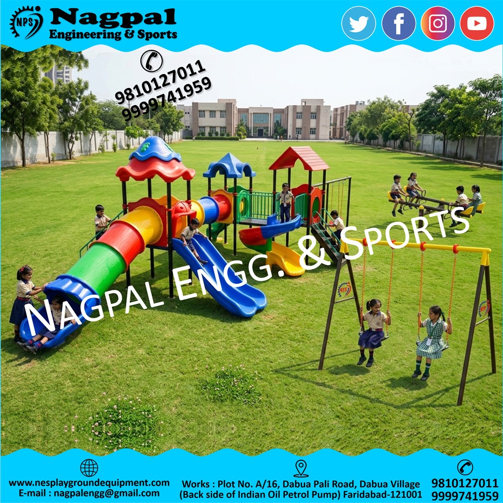 Manufacturer of Customized Children Park Playground Equipment, LLDPE and FRP Multiplay Systems