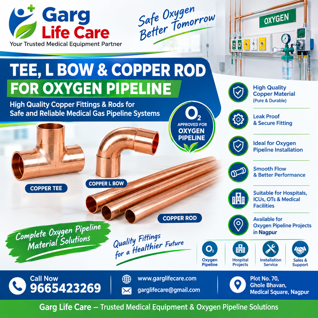 COPPER TEE & L-BOW FITTING MATERIAL
