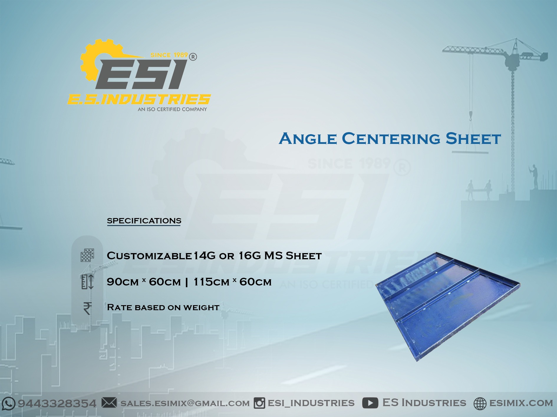ANGLE CENTERING SHEET IN KALLAKURICHI