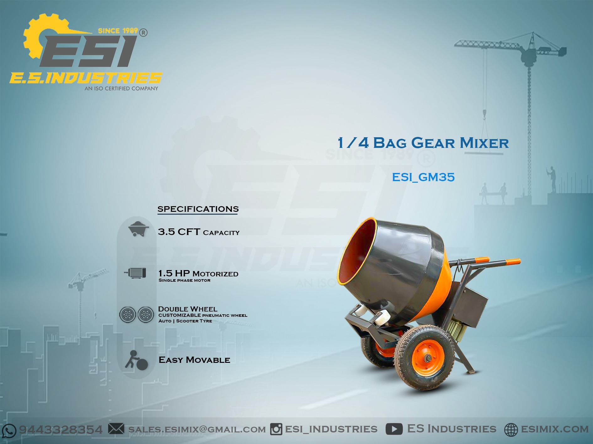 1/4 BAG GEAR MIXER IN THOOTHUKUDI