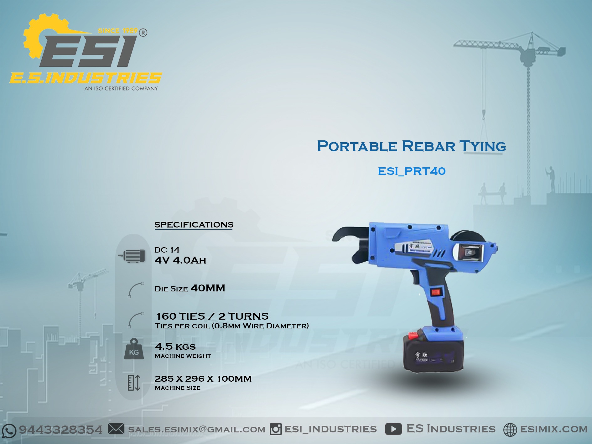 PORTABLE REBAR TYING IN RANIPET