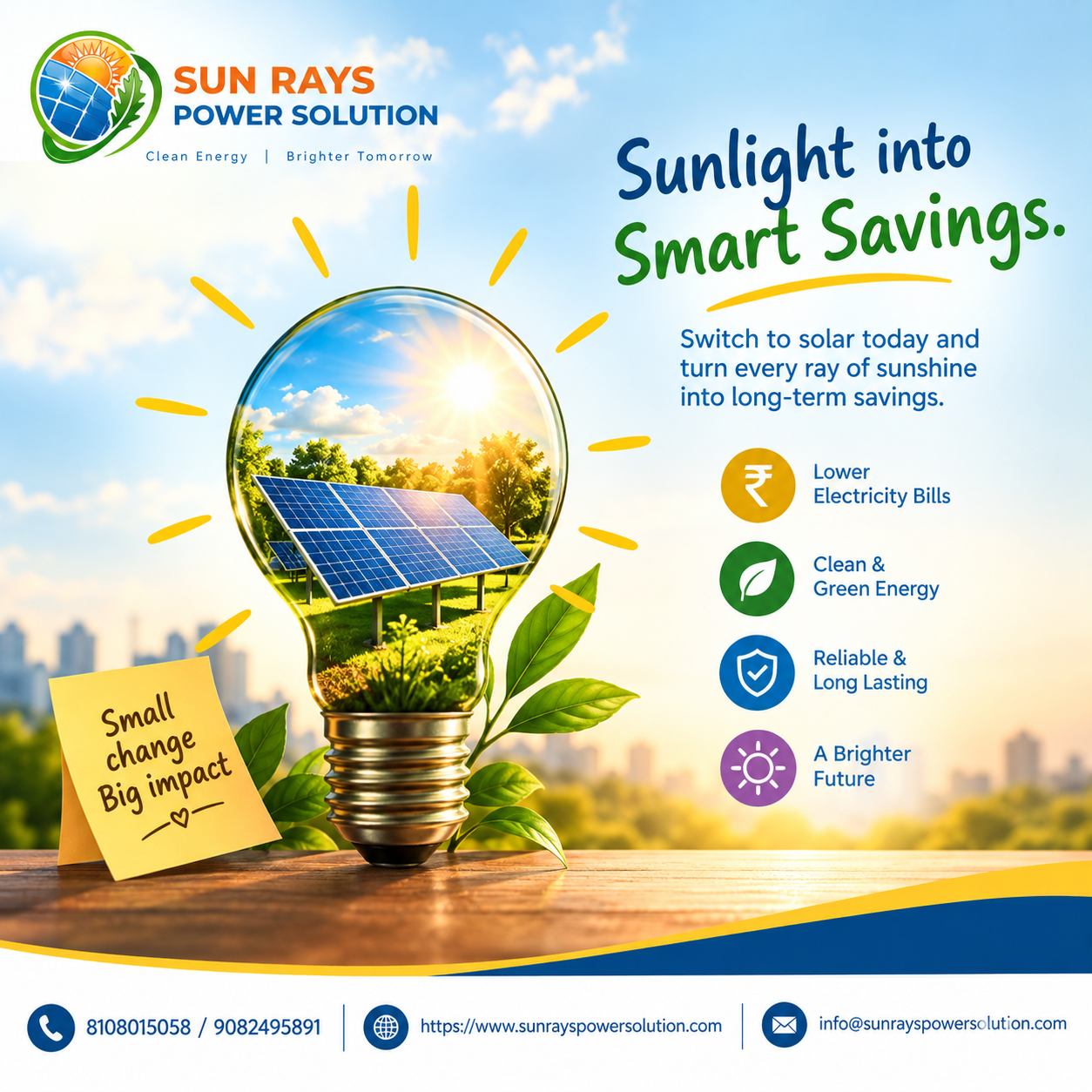 Don’t just use the sunlight—turn it into smart savings! 🌞⚡