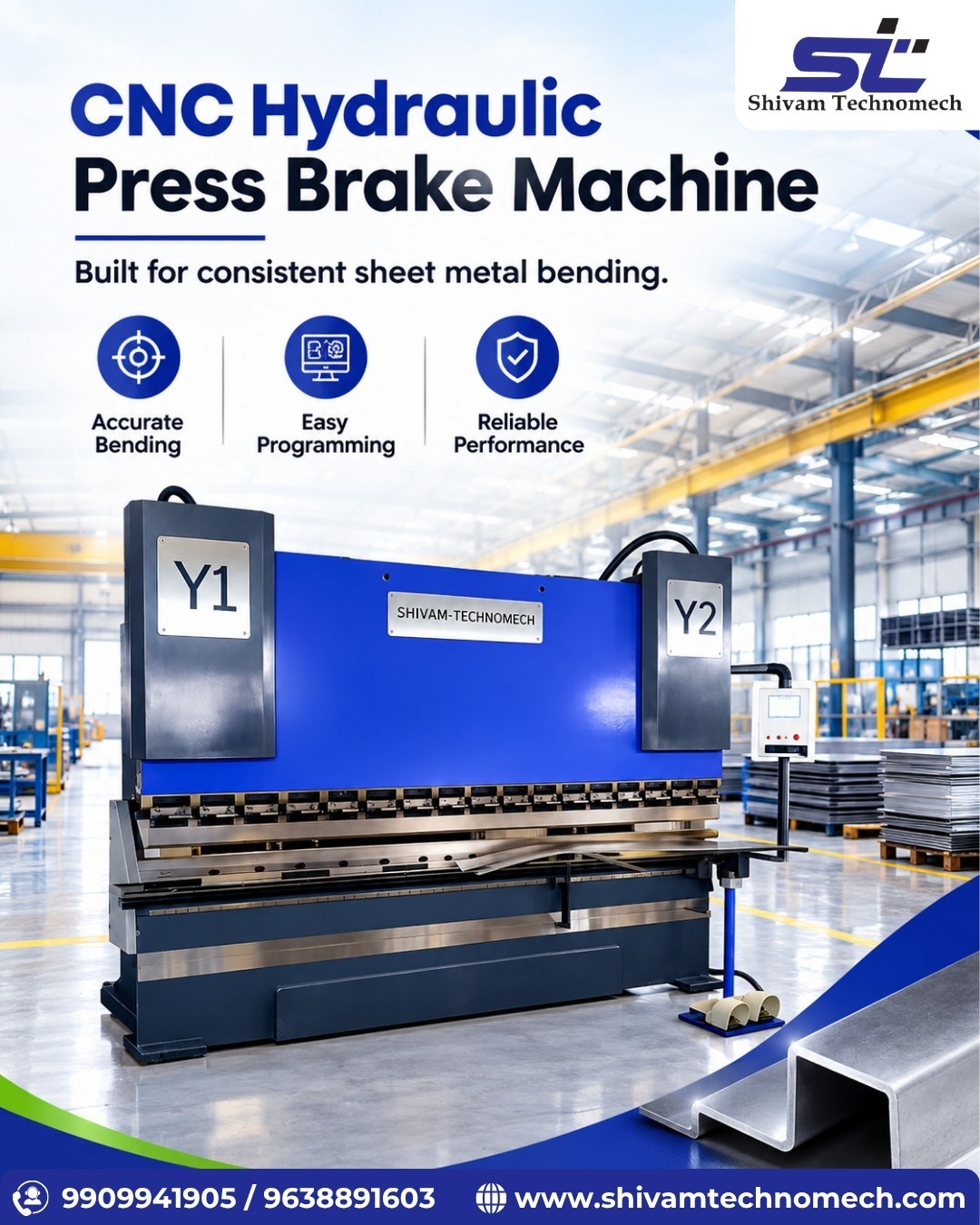 CNC Hydraulic Press Brake Machine for Accurate Sheet Metal Bending