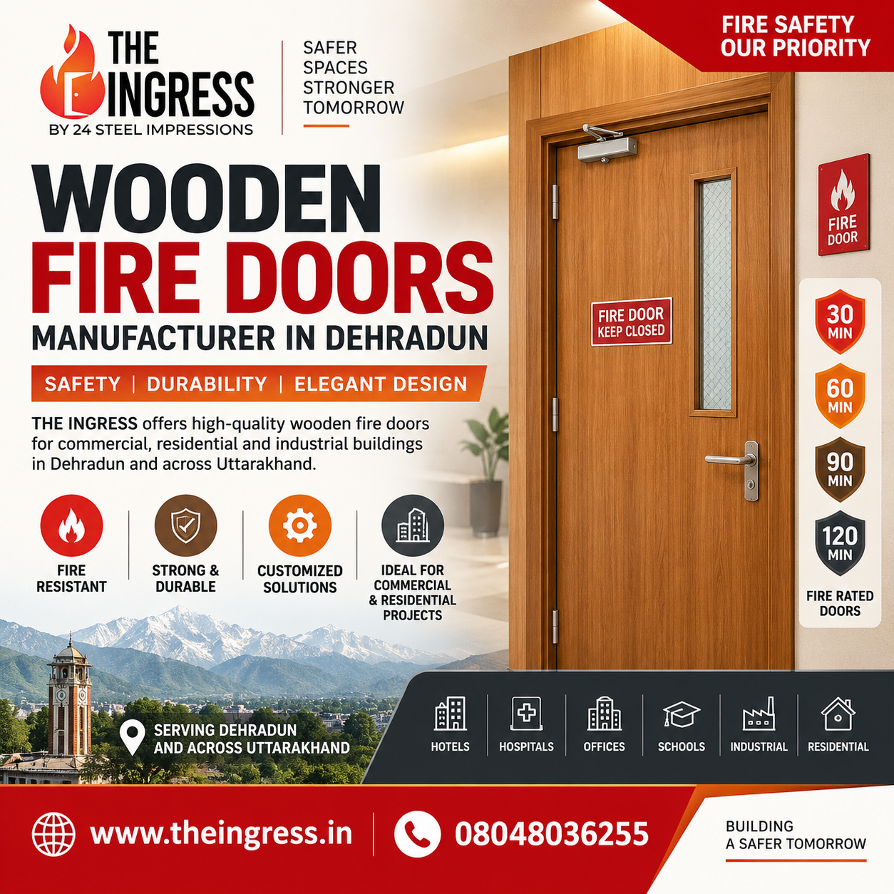 Wooden Fire Doors Manufacturer in Dehradun | THE INGRESS