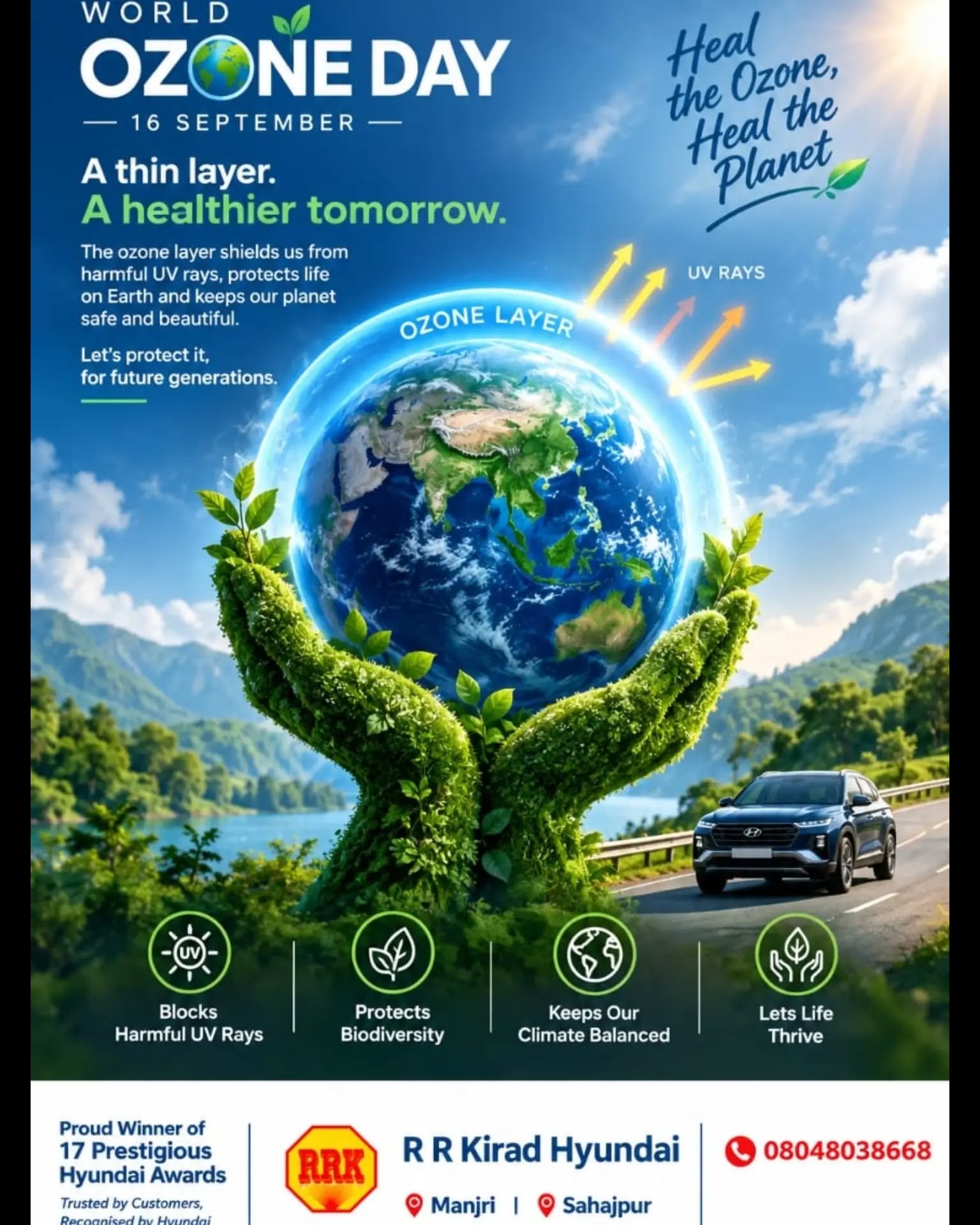World Ozone Day 2026 | Protect the Ozone, Protect Our Planet | R R Kirad Hyundai Manjri