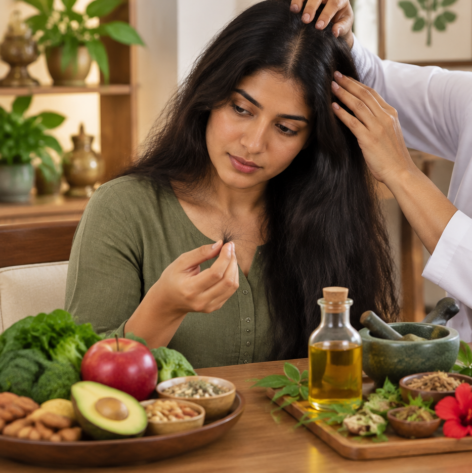 Common Causes of Hair Fall According to Ayurveda