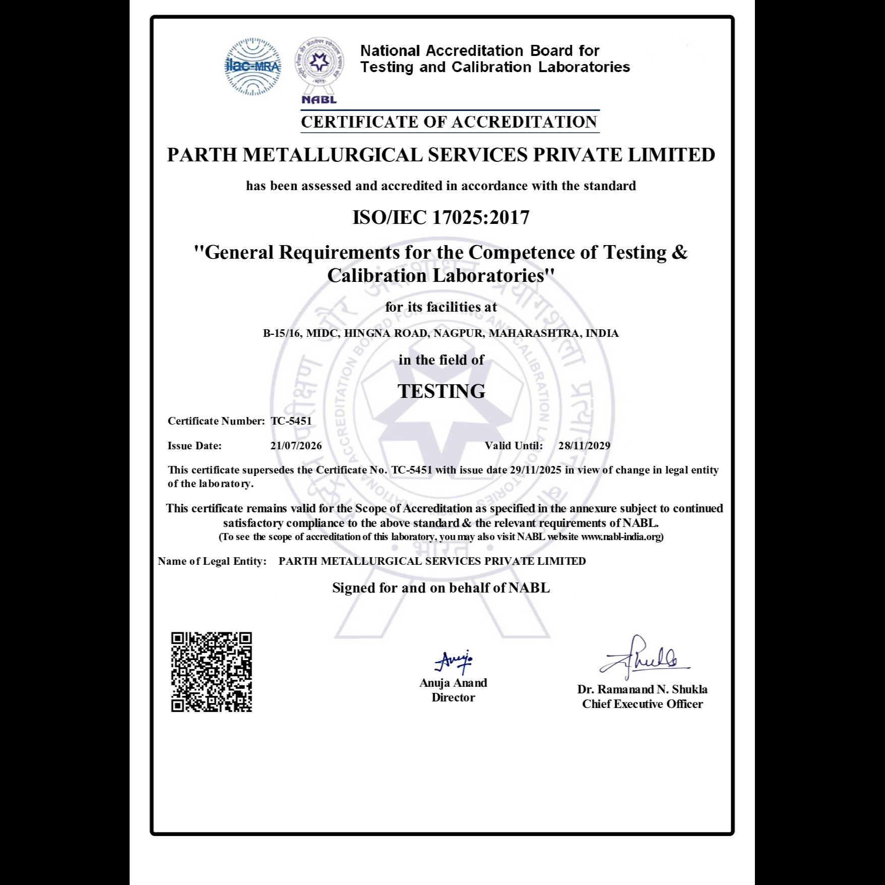 Metal, PLastic and Rubber Testing Services in Nagpur Maharashtra.