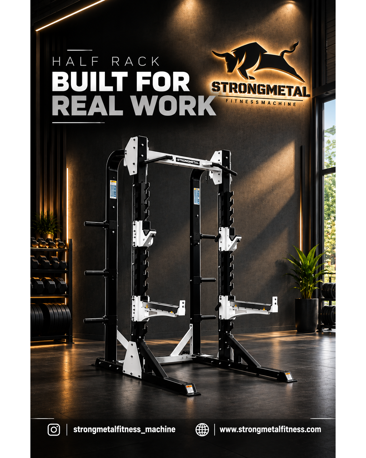 Half Rack Manufacturer in Pune, Maharashtra | StrongMetal Fitness