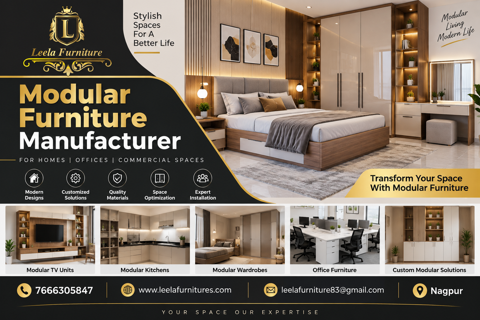 Modular Furniture Manufacturer in Nagpur – Leela Furniture