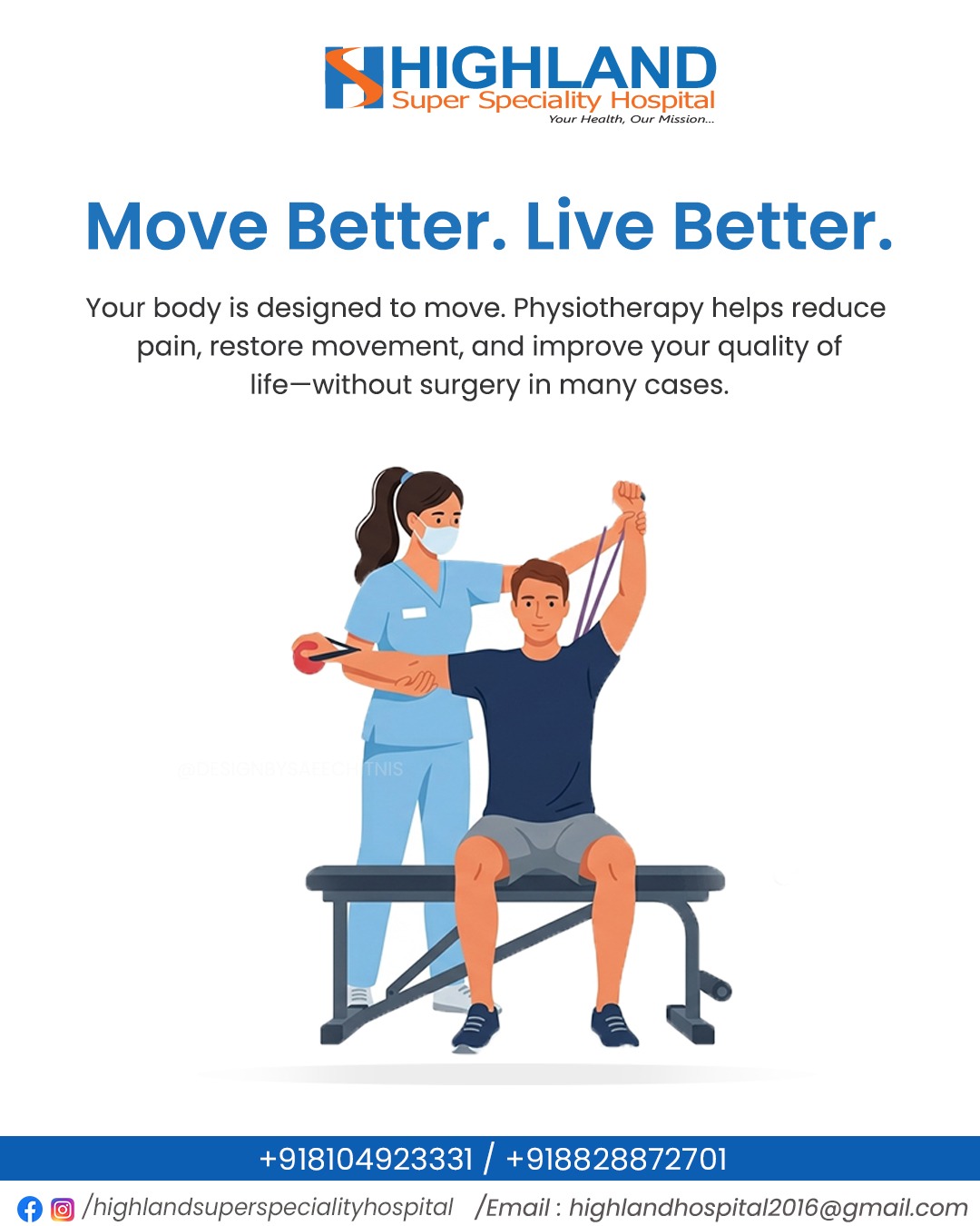 Pain shouldn’t stop you from moving. 💙
Physiotherapy helps you regain strength, improve mobility, ...