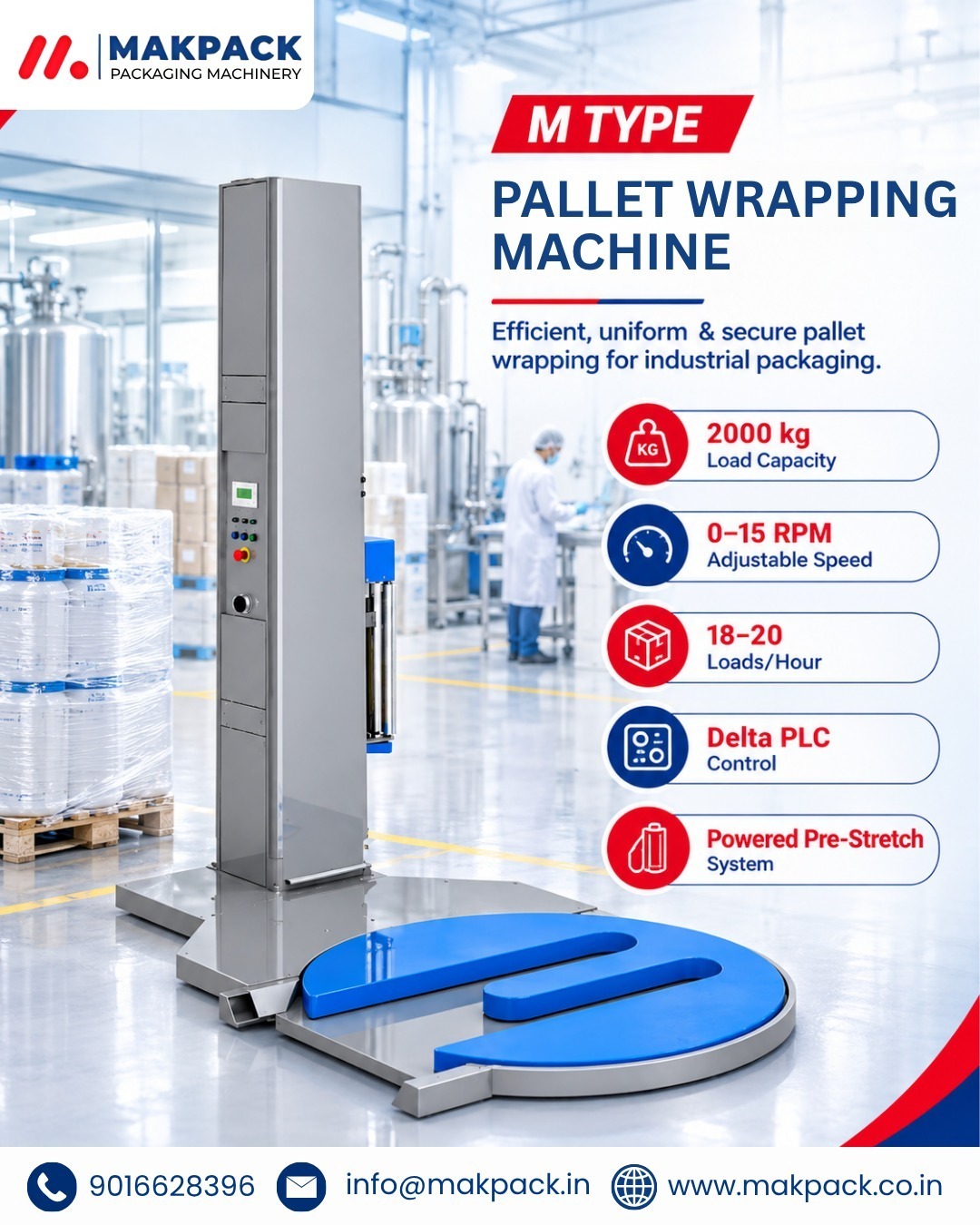 M Type Pallet Wrapping Machine for Efficient Pallet Packaging
