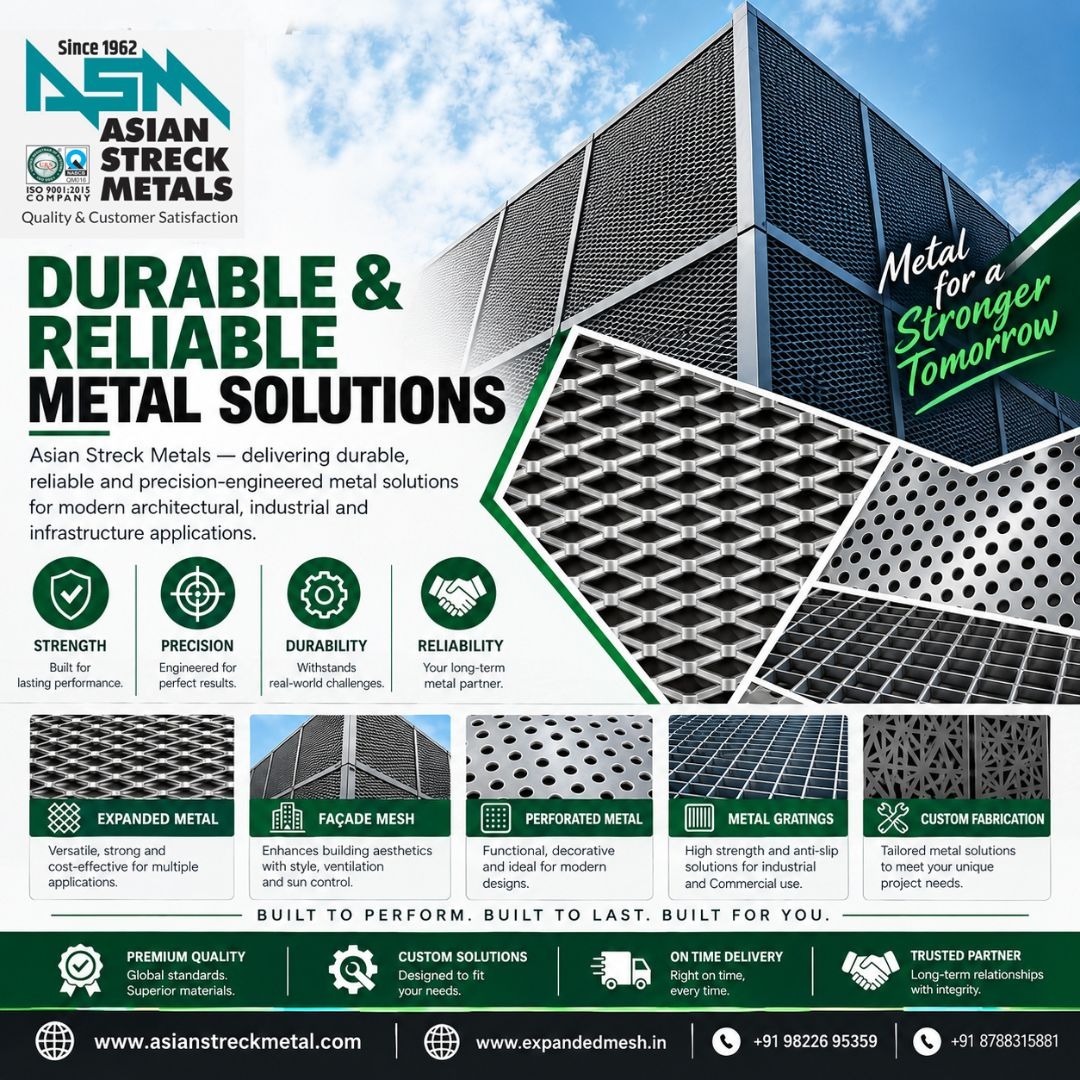 Built To Last .Designed To Perform.
Asian Streck Metals, We Deliver Durable And Reliable Metal Solu...