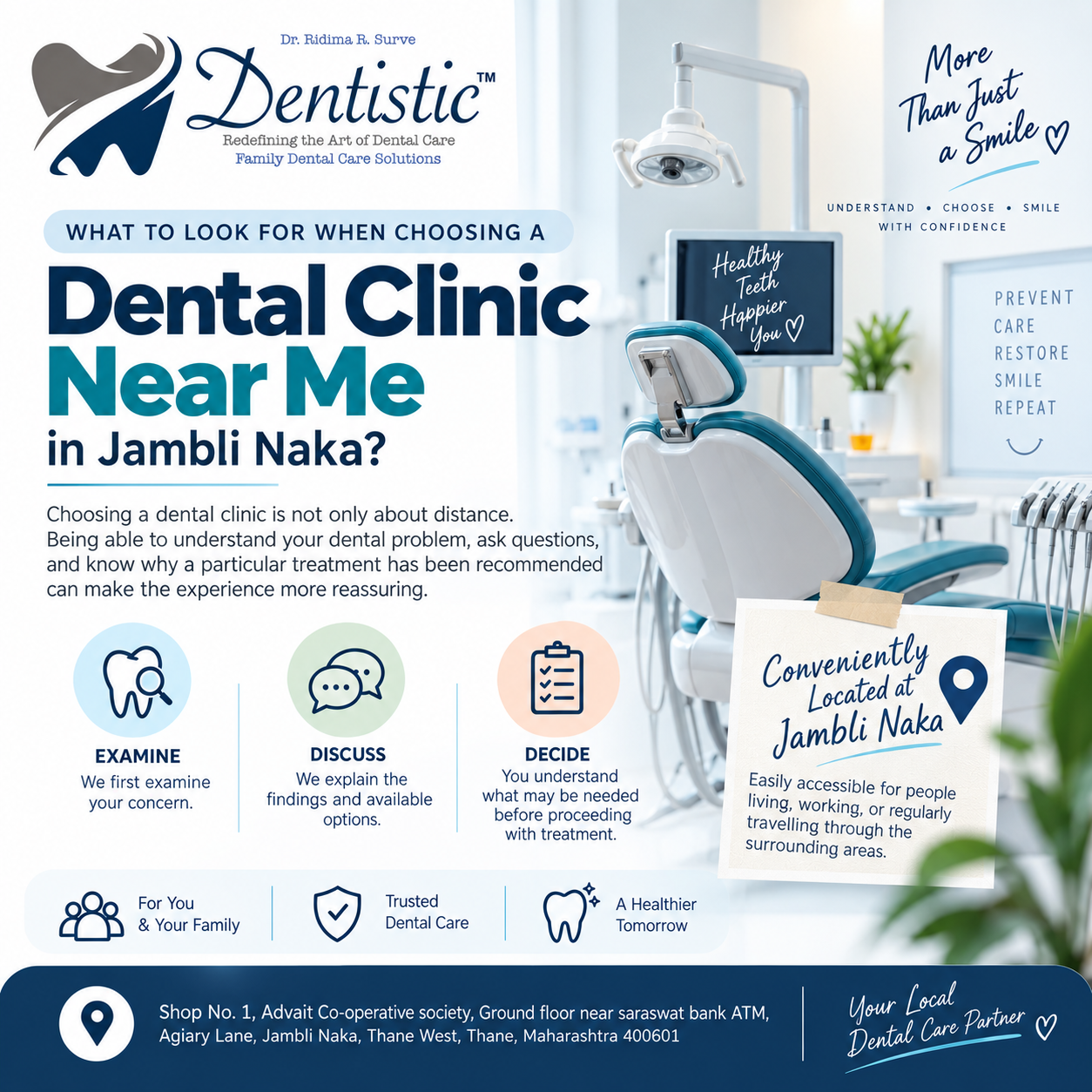 What to Look for When Choosing a Dental Clinic Near Me in Jambli Naka