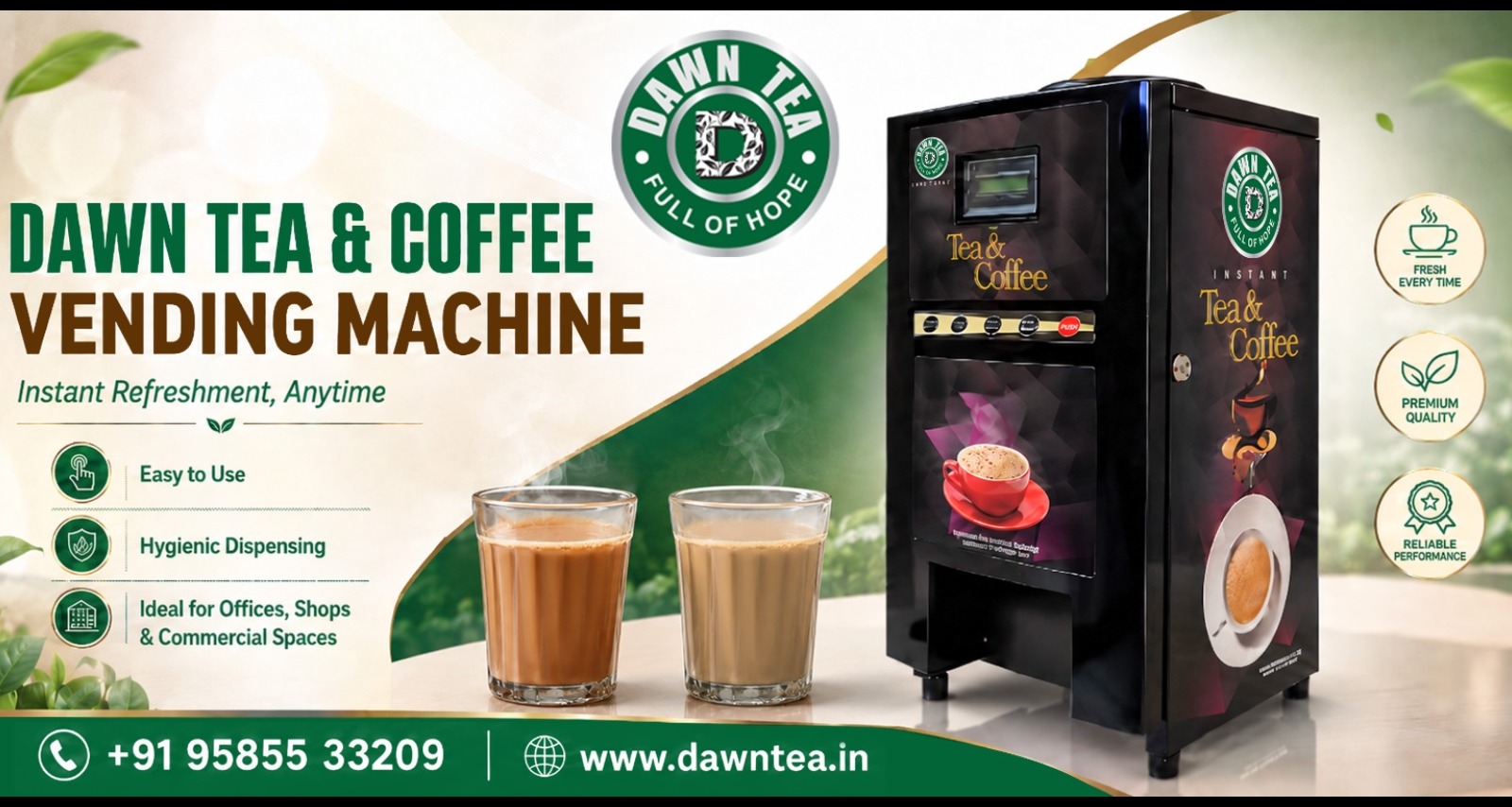 FULLY AUTOMATIC TEA COFFEE VENDING MACHINE IN CHENNAI