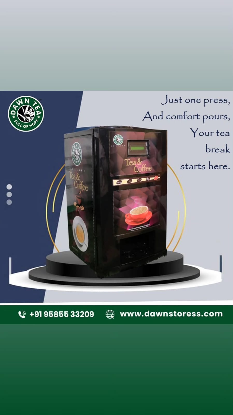 INSTANT TEA COFFEE VENDING MACHINE IN CHENNAI