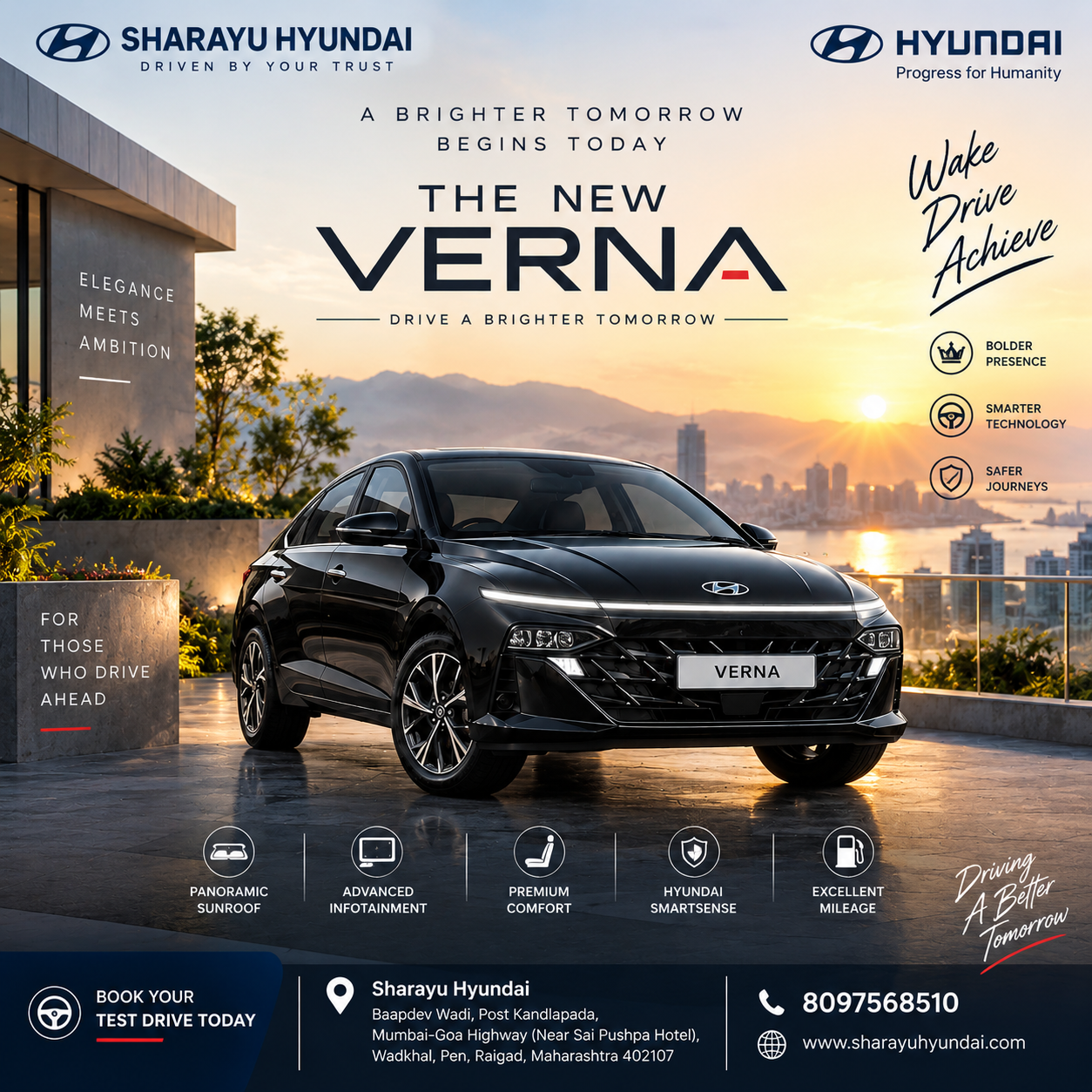 New Hyundai Verna in Wadhkal, Pen | Sharayu Hyundai – Test Drive, Offers & Finance