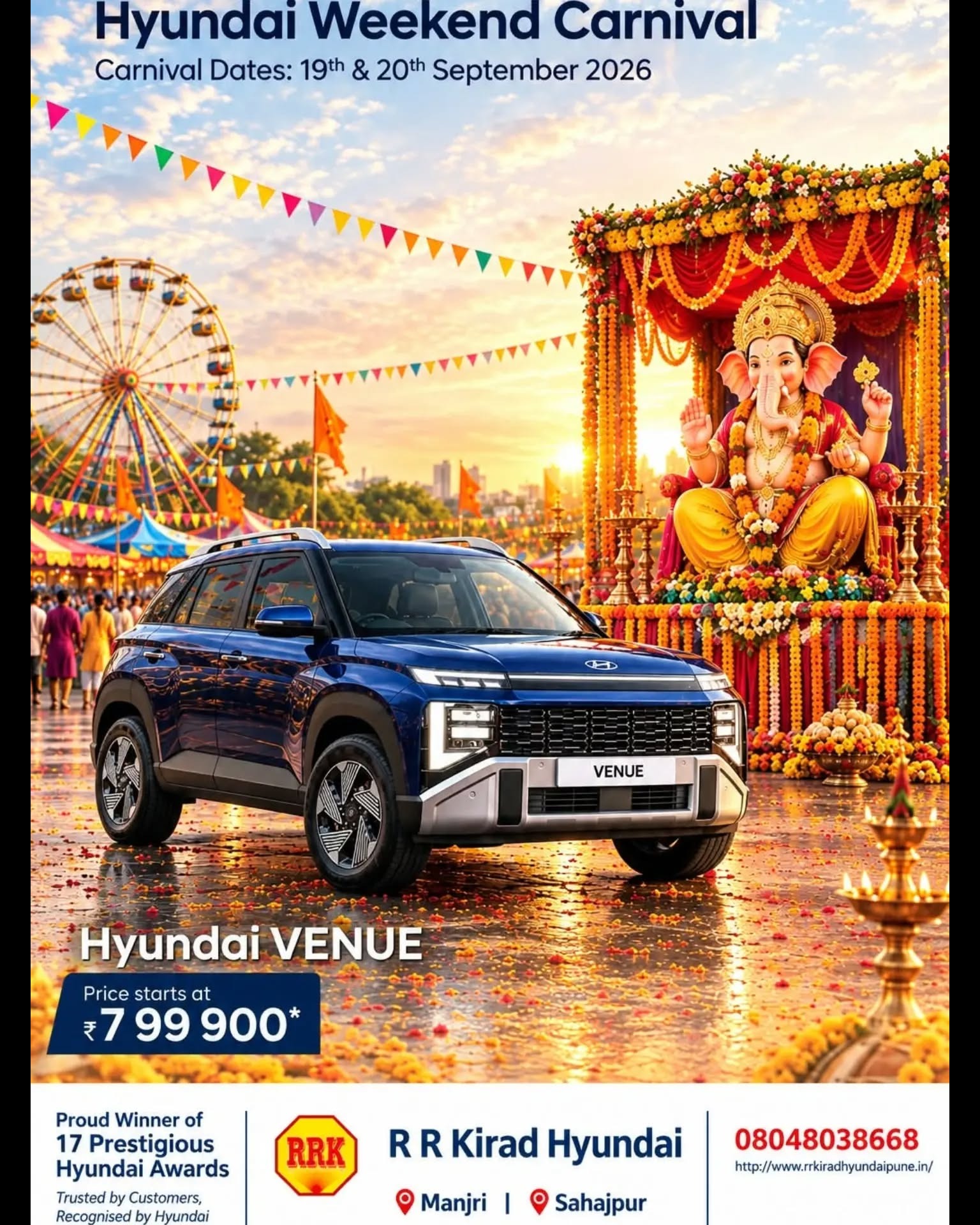 Hyundai Weekend Carnival 2026 | Hyundai Venue Starting ₹7.99 Lakh | R R Kirad Hyundai